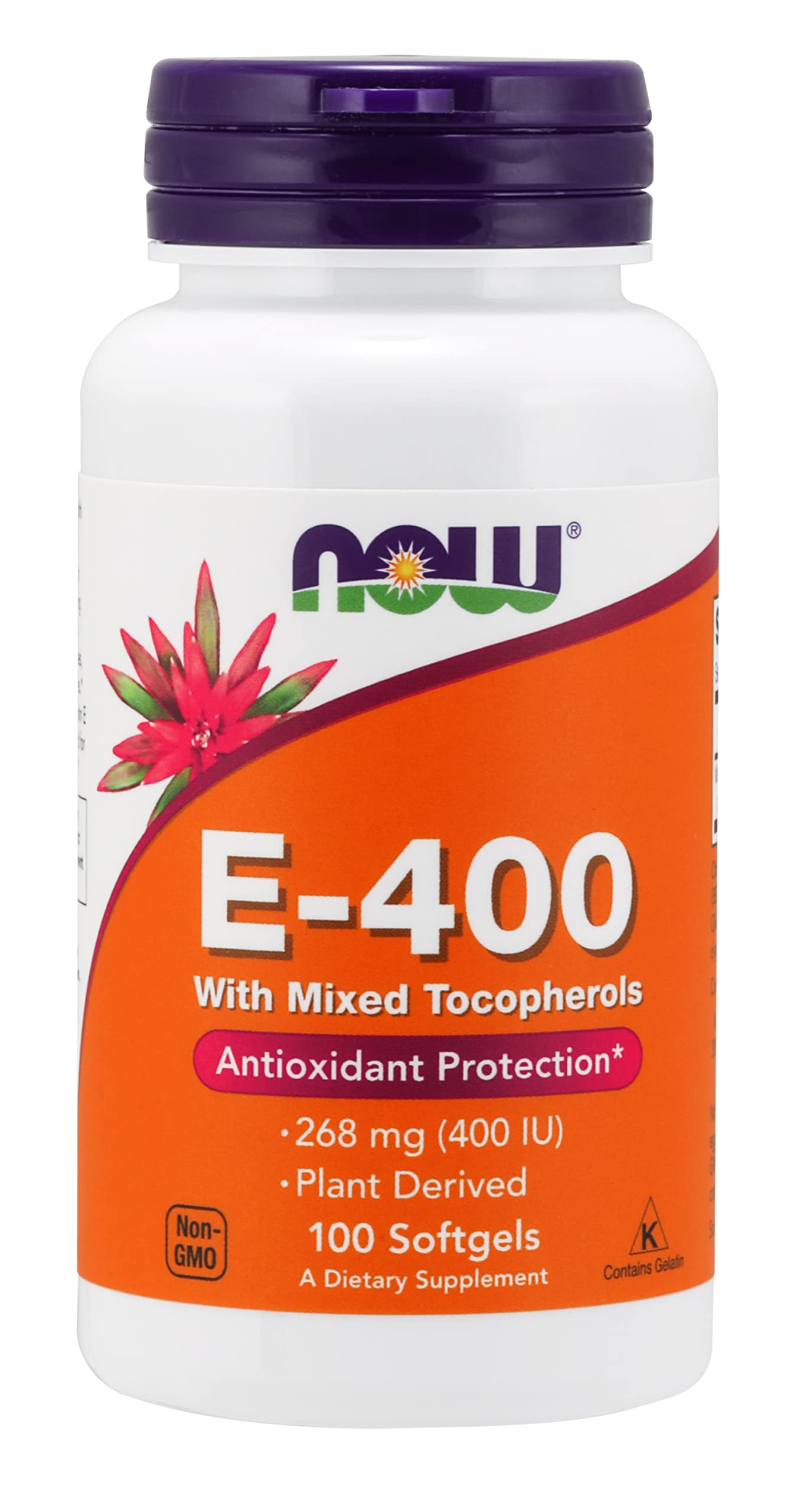 NOW Foods Vitamin E-400 100 Capsules
