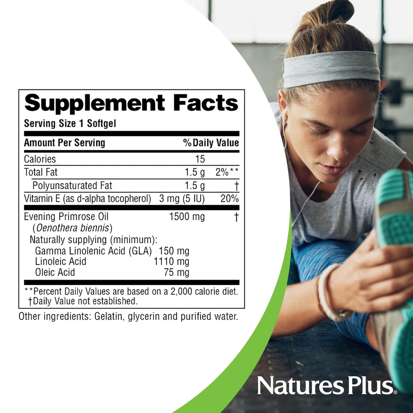 NaturesPlus Ultra EPO 1500 Evening Primrose Oil Softgels, 60 Count