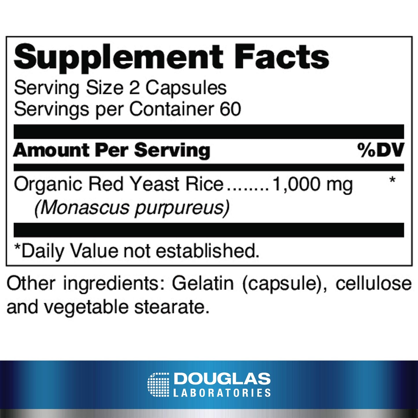 Douglas Laboratories Beni Koji Red Yeast Rice 120 Capsules