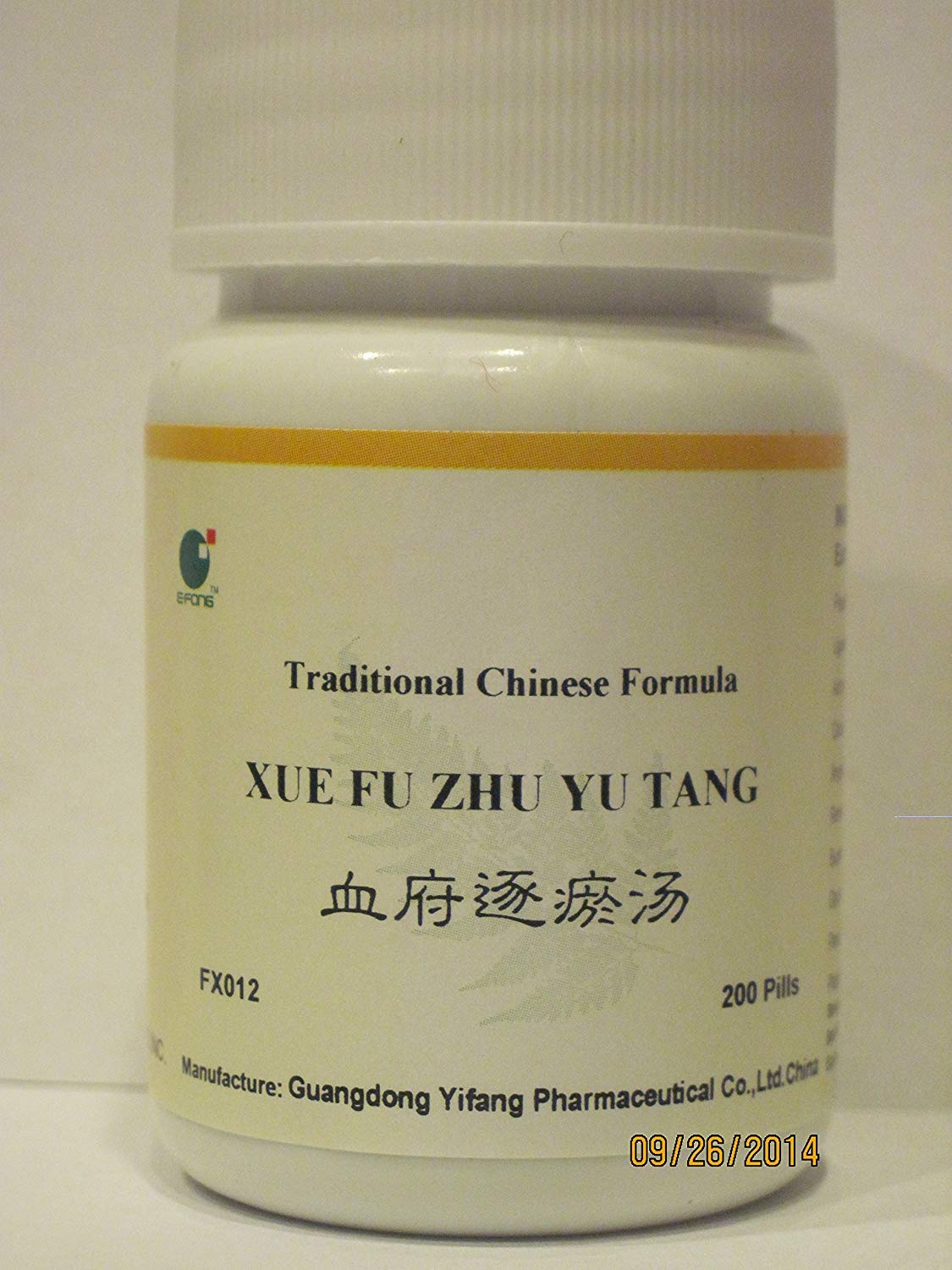 E-Fong Xue Fu Zhu Yu Tang Blood Stasis Relief Tablets, 1 Tablet