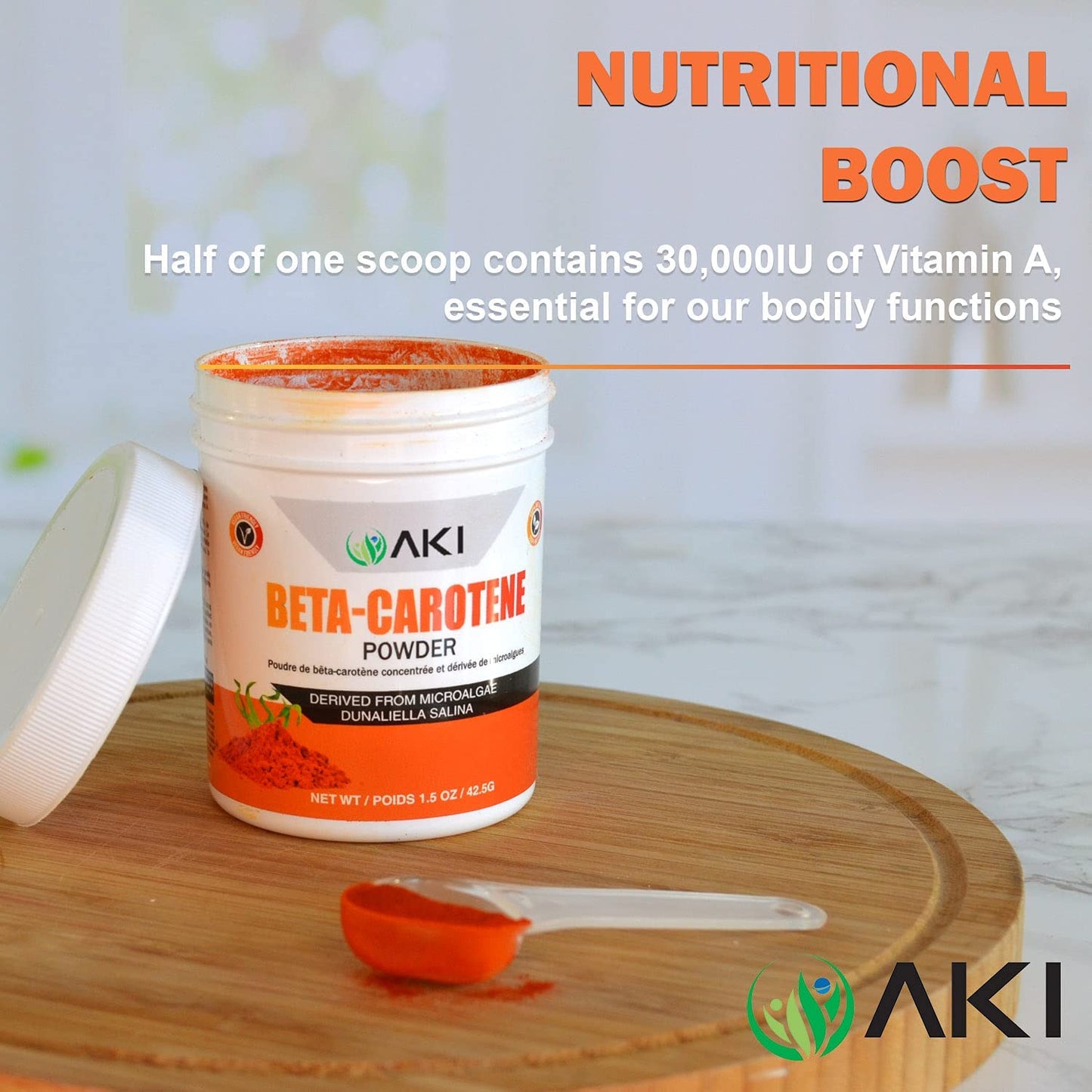 AKI ORGANIC Beta Carotene Powder 1.5 oz