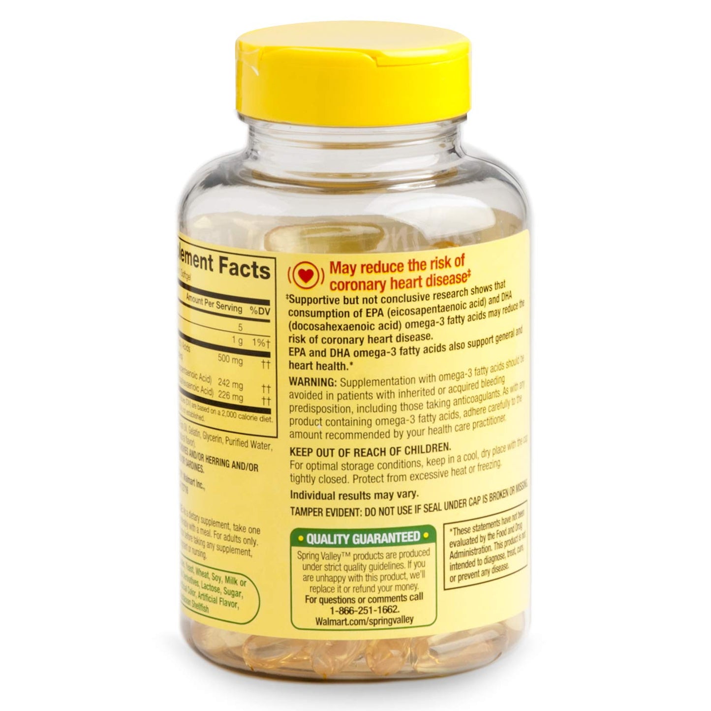 Spring Valley Omega-3 500 mg from Fish Oil Softgel 120 Softgels
