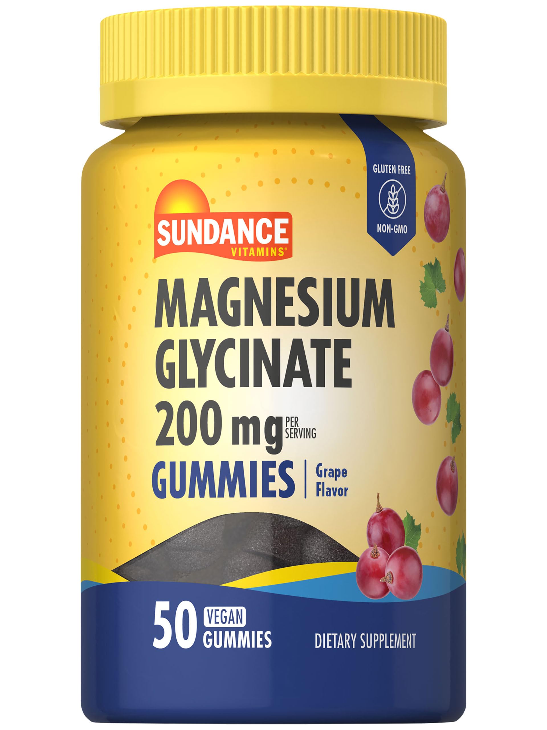Sundance Magnesium Glycinate Gummy, 200mg, 50 Count