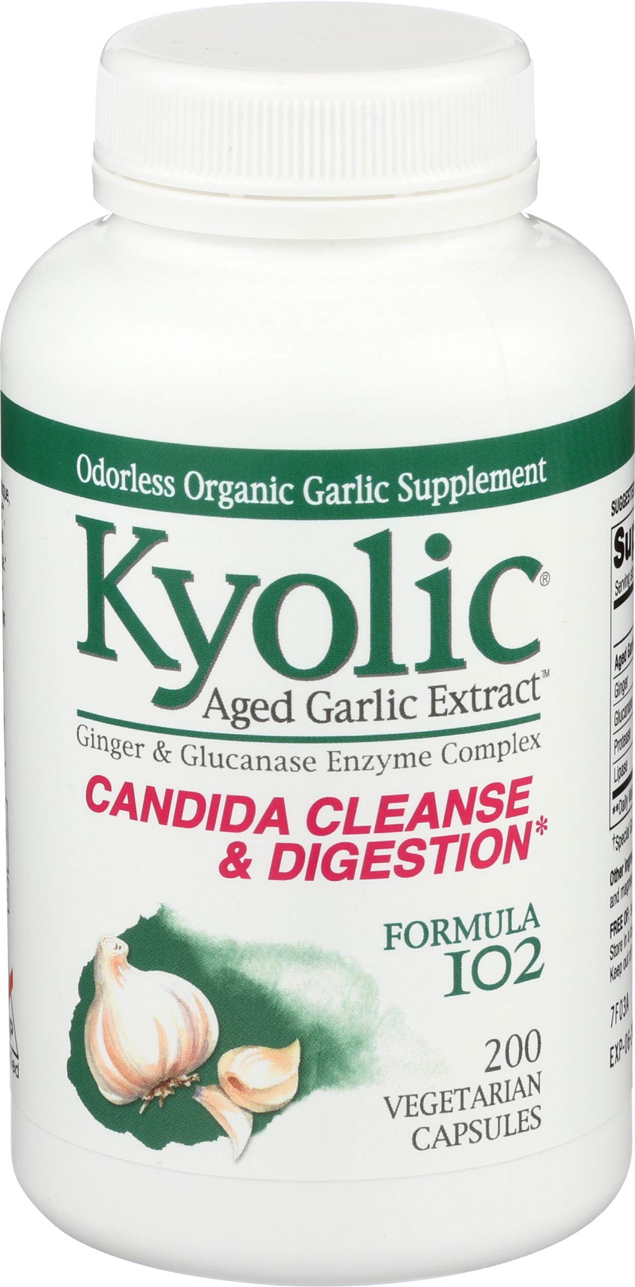Kyolic Aged Garlic Extract, Cleanse & Digestion, Formula 102 Capsules 1 Count