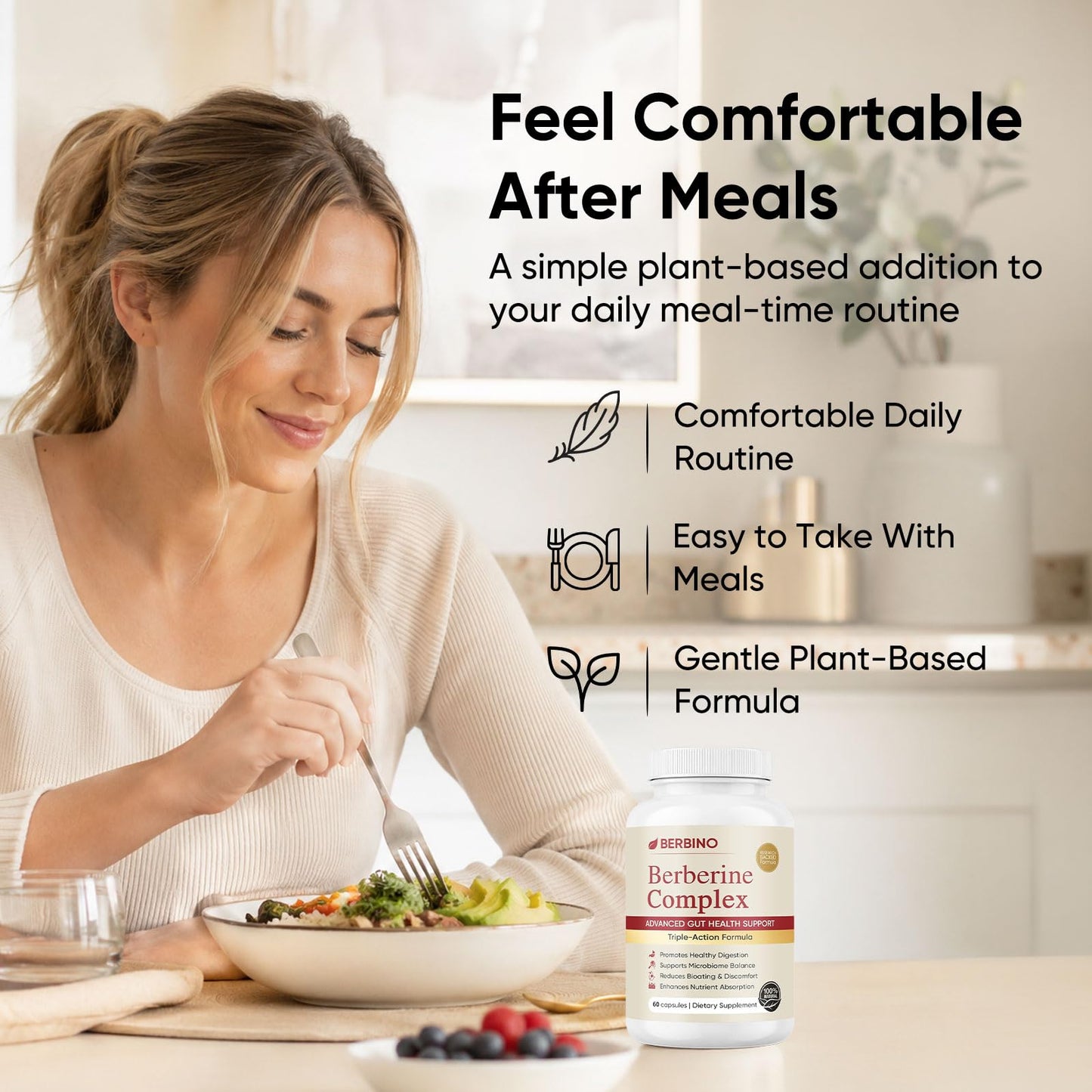 PQYRXA BERBINO Berberine Complex Capsules, 60 Capsules