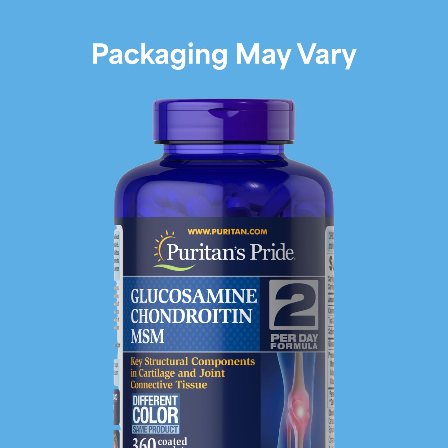 Puritan's Pride Glucosamine Chondroitin MSM Dietary Supplement for Joint Health Caplets 720