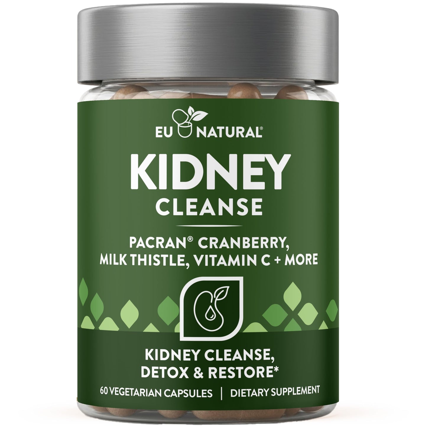 Eu Natural Kidney Cleanse Detox Supplement 60 Capsules