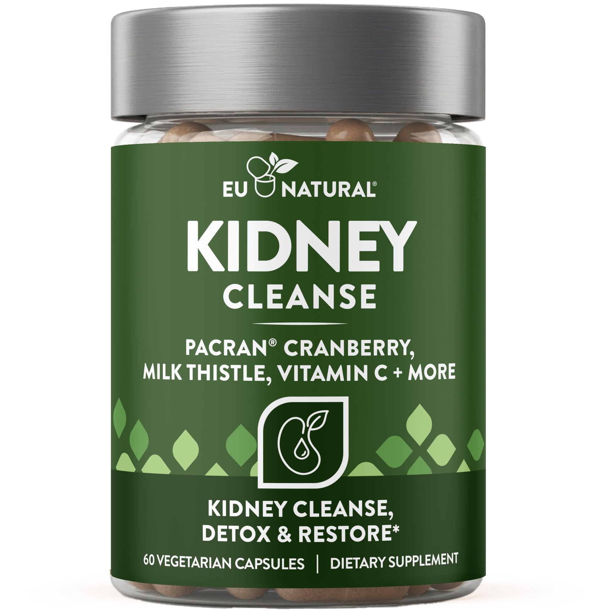 Eu Natural Kidney Cleanse Detox Supplement 60 Capsules