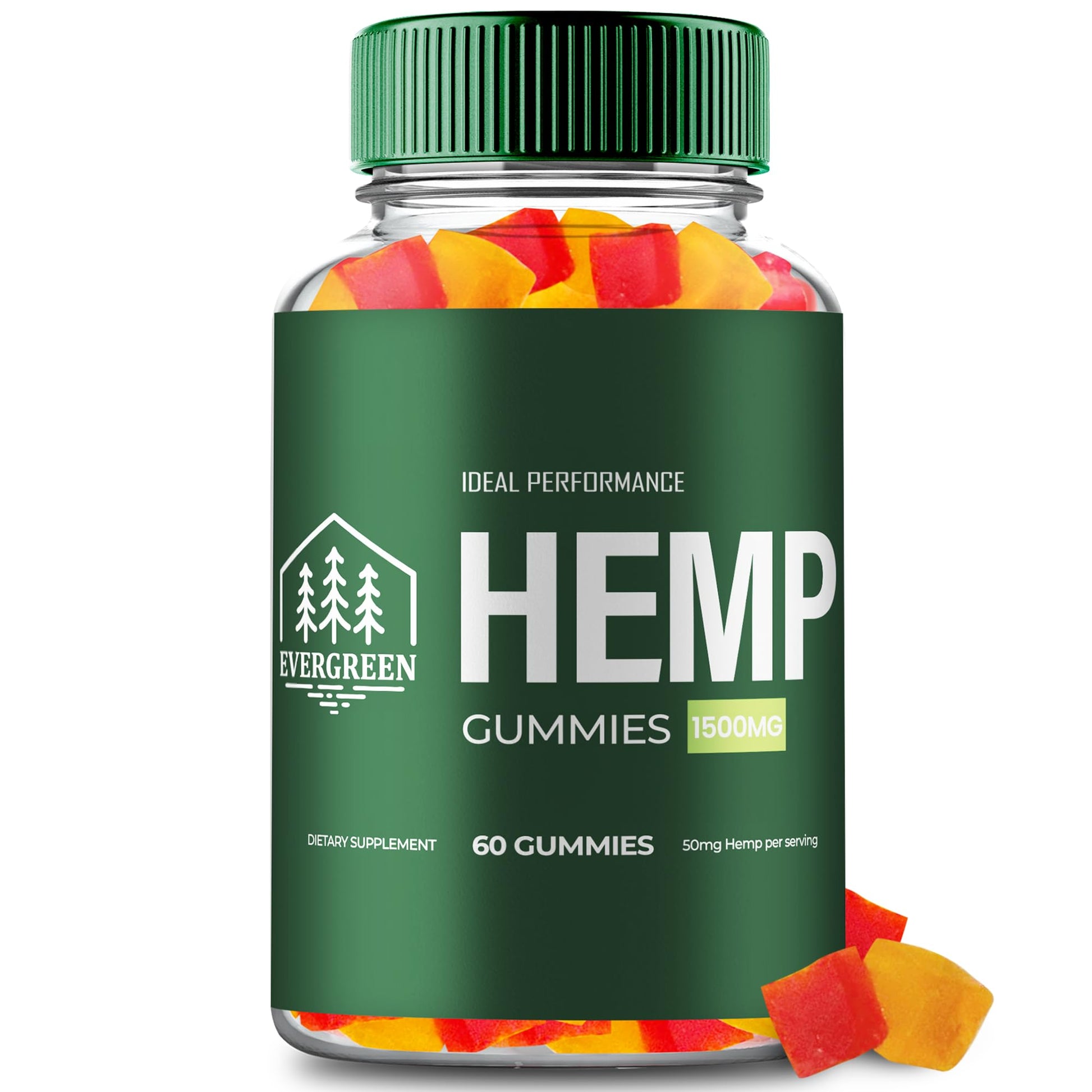 IDEAL PERFORMANCE Evergreen Hemp Gummies Gummy 60 Gummies