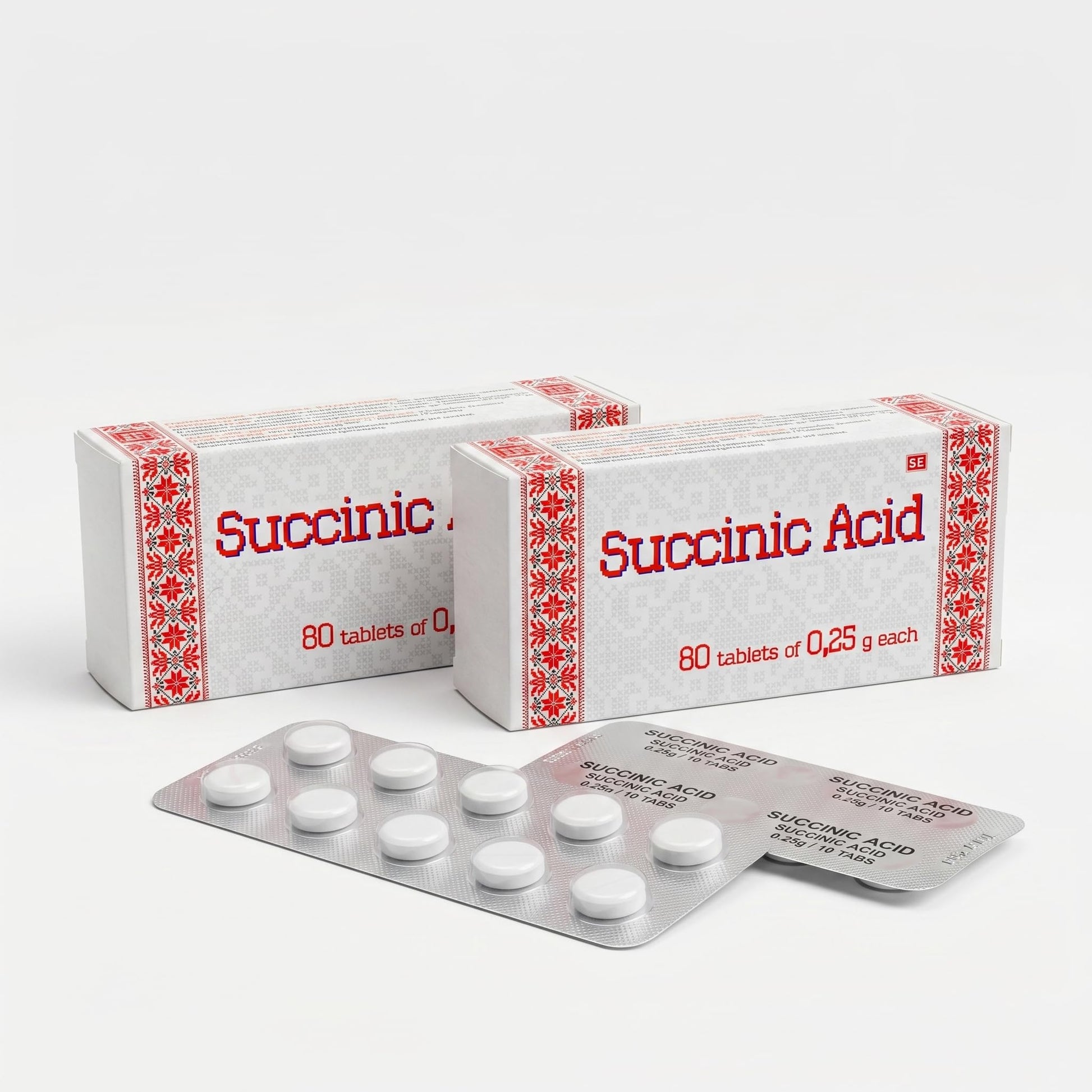 FARMAKOM Succinic Acid for Plants Biostimulant, 80 Tablets (250mg)