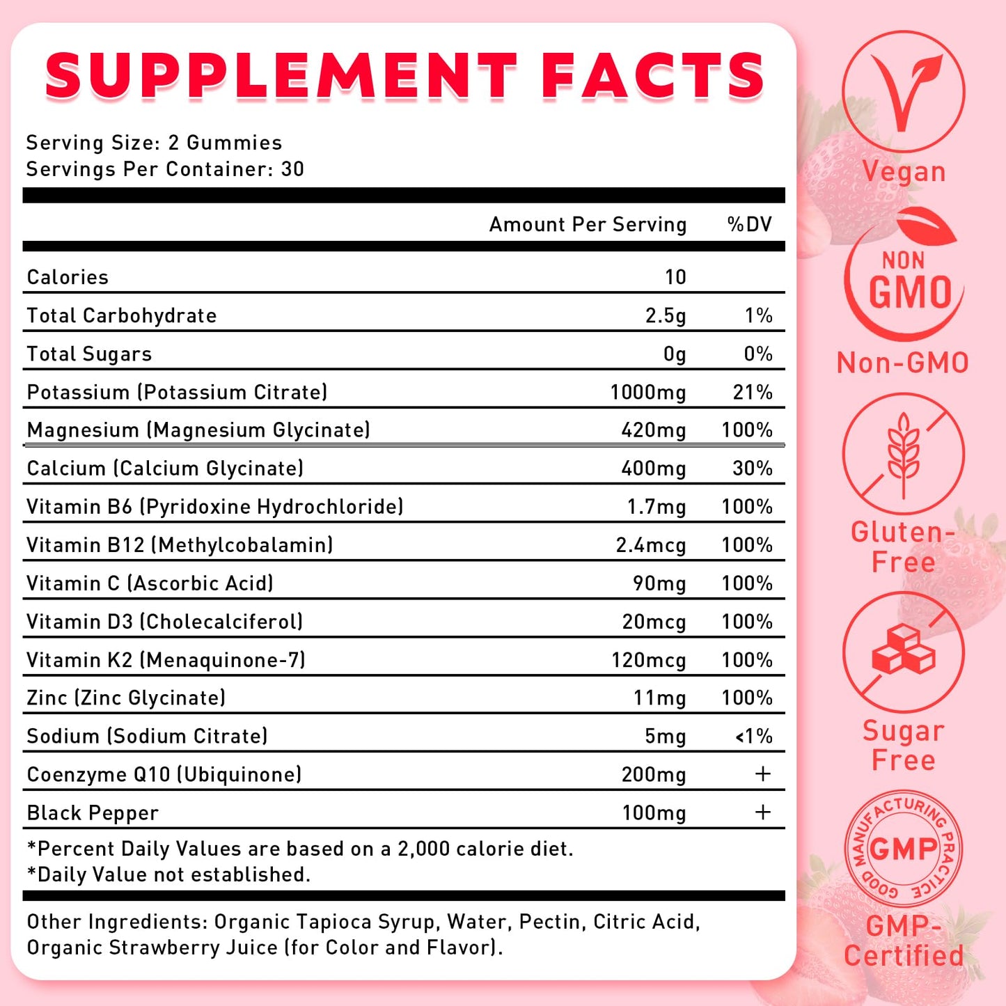 Flyrocer Potassium Magnesium Gummies 60 Gummies