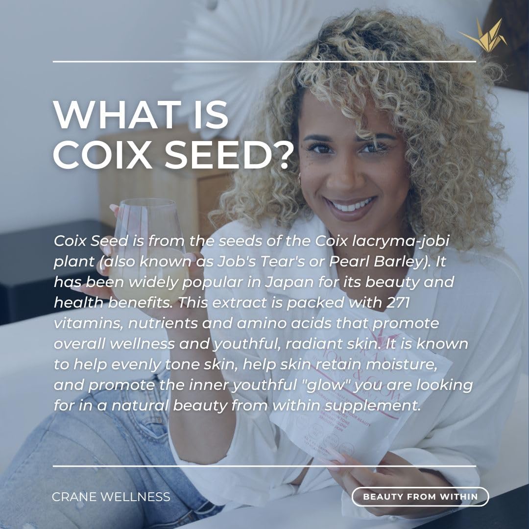 CRANE WELLNESS Tone & Glow Coix Seed Extract Powder 6.3493