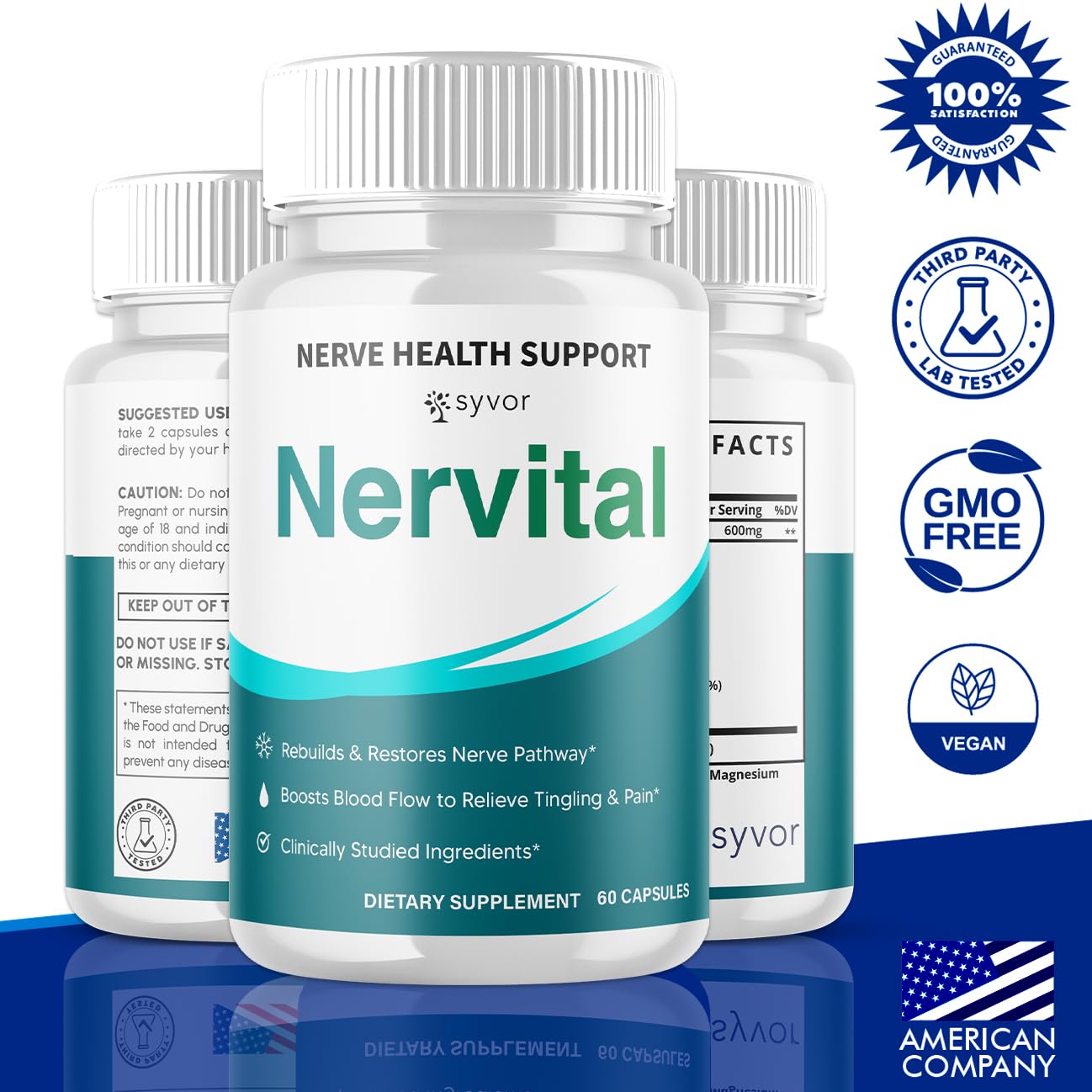 Syvor Nervital Capsules, 300 Capsules