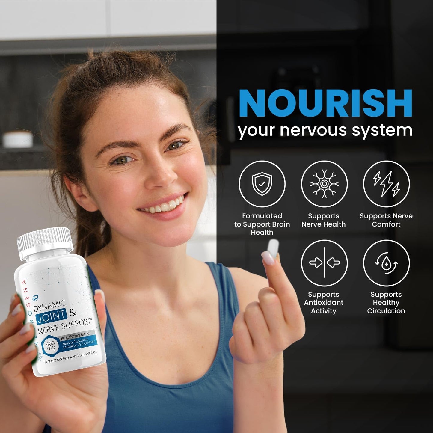Indelo NeuroSena Advanced Supplement Natural Blend Capsules 120