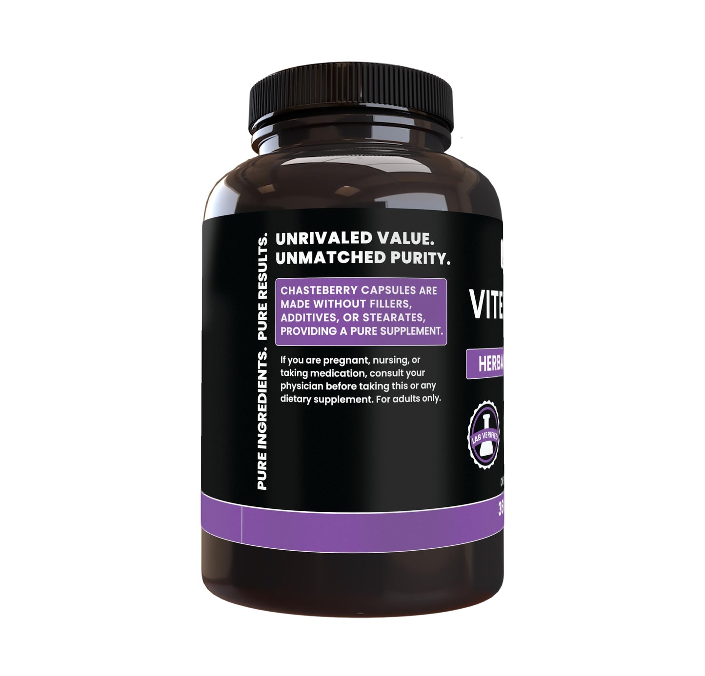 PURE ORIGINAL INGREDIENTS Vitex Berry (Chasteberry) Capsules, 365 Count