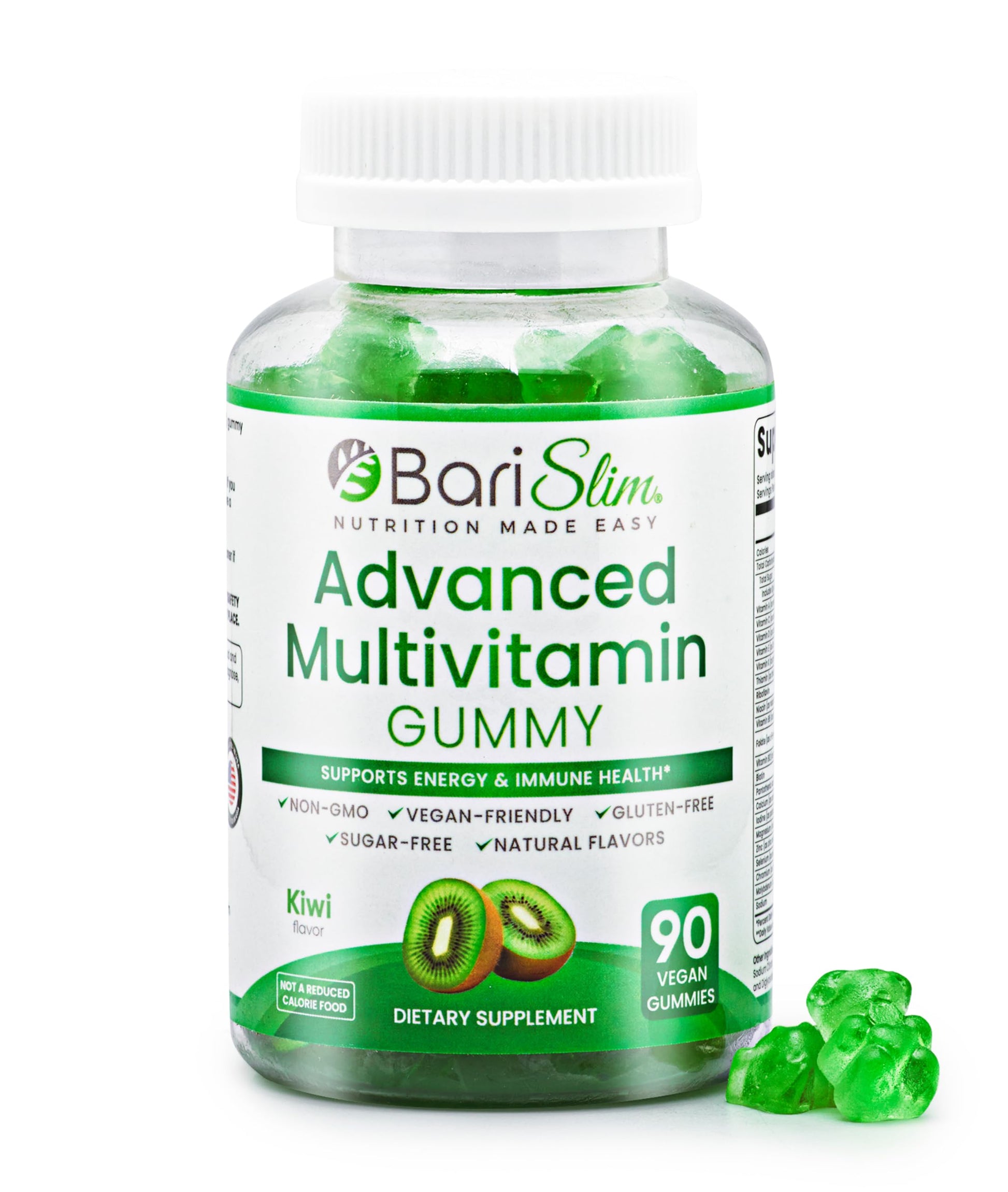 BariSlim Advanced Bariatric Multivitamin Gummies - Kiwi, 90 Count