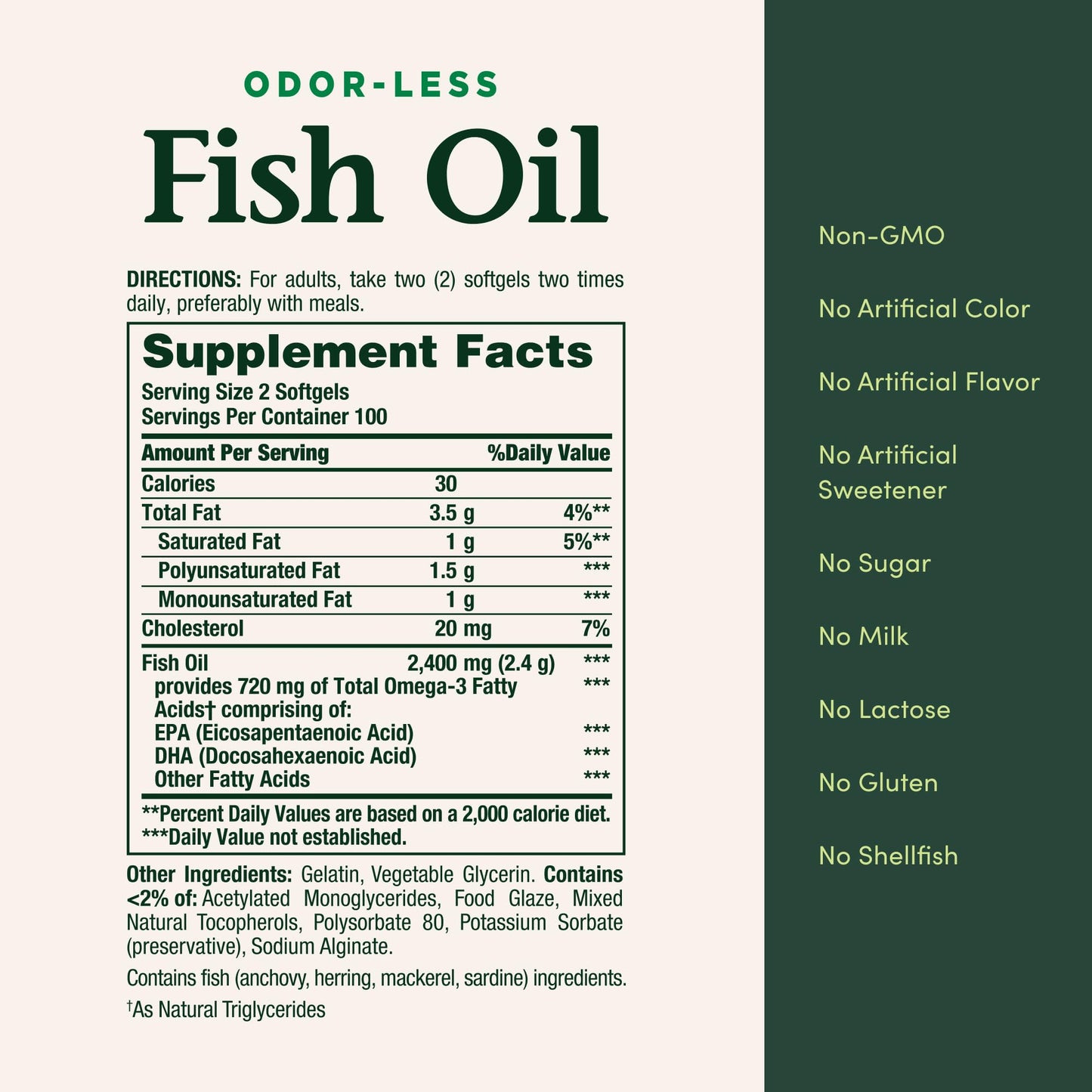 Nature's Bounty Fish Oil Softgels 400