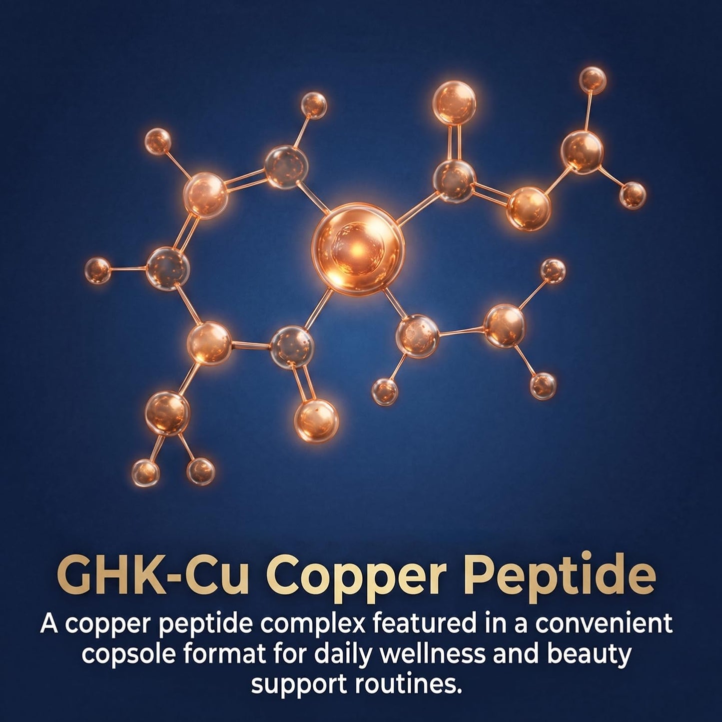 Life Nutrition GHK-Cu Copper Peptide Supplement Capsules 120