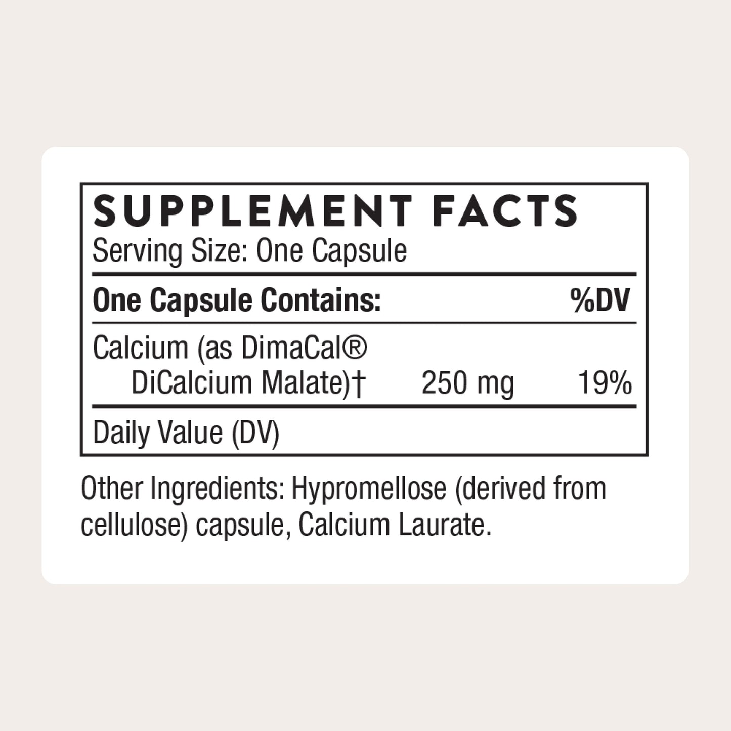 THORNE Calcium Capsules, 120 Count