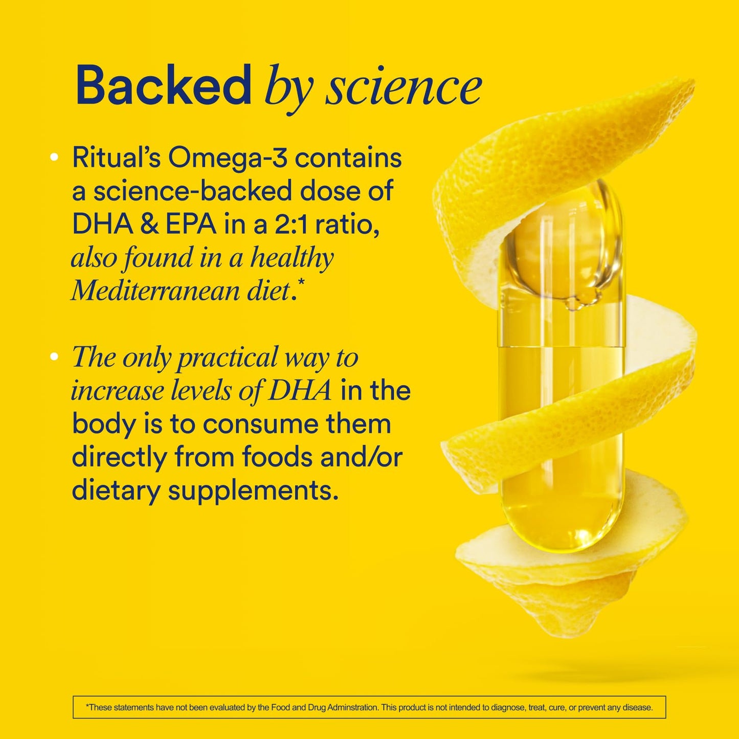 Ritual Vegan Omega 3 Supplement DHA and EPA Capsule 30 Capsules