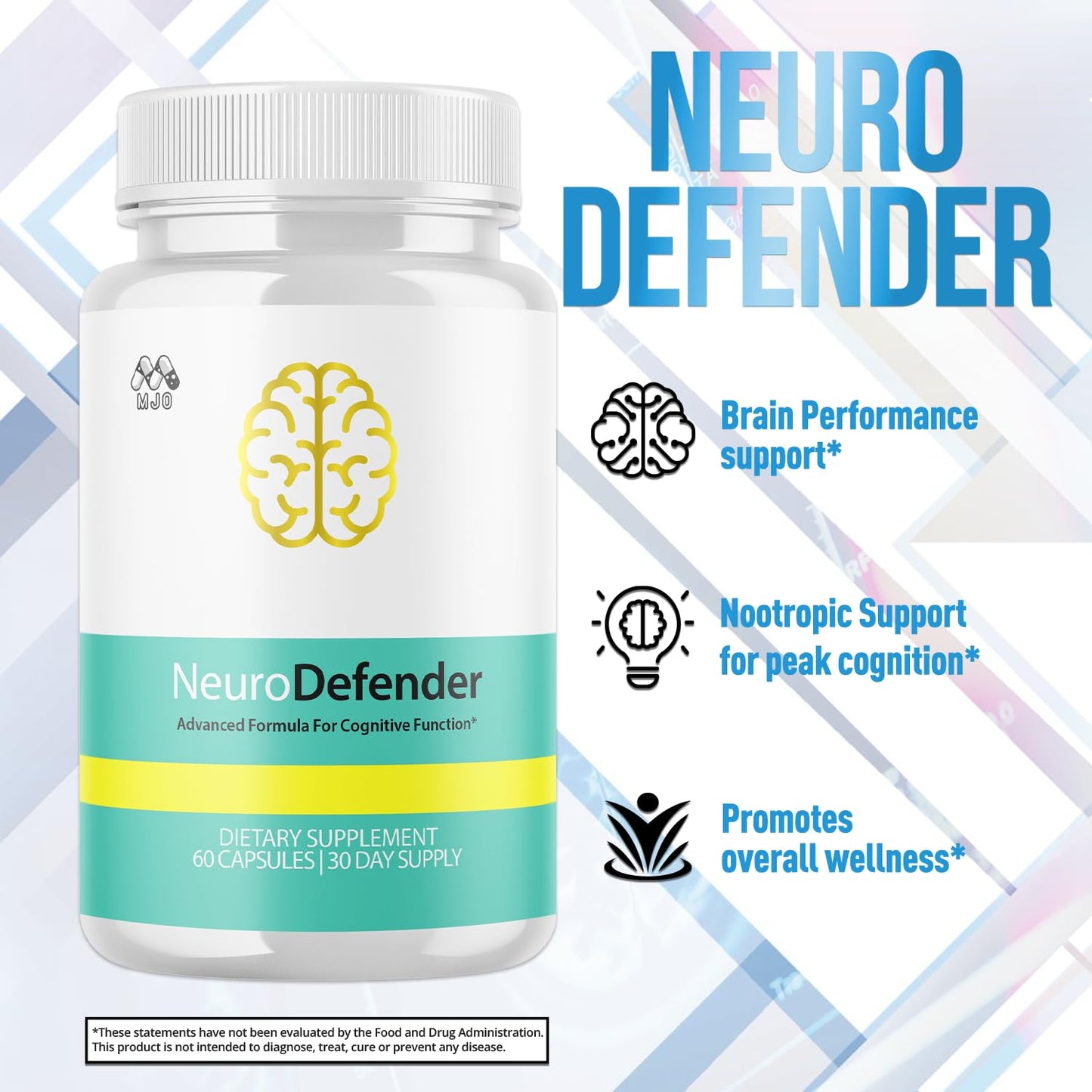 MJO NeuroDefender Capsules 120 Capsules