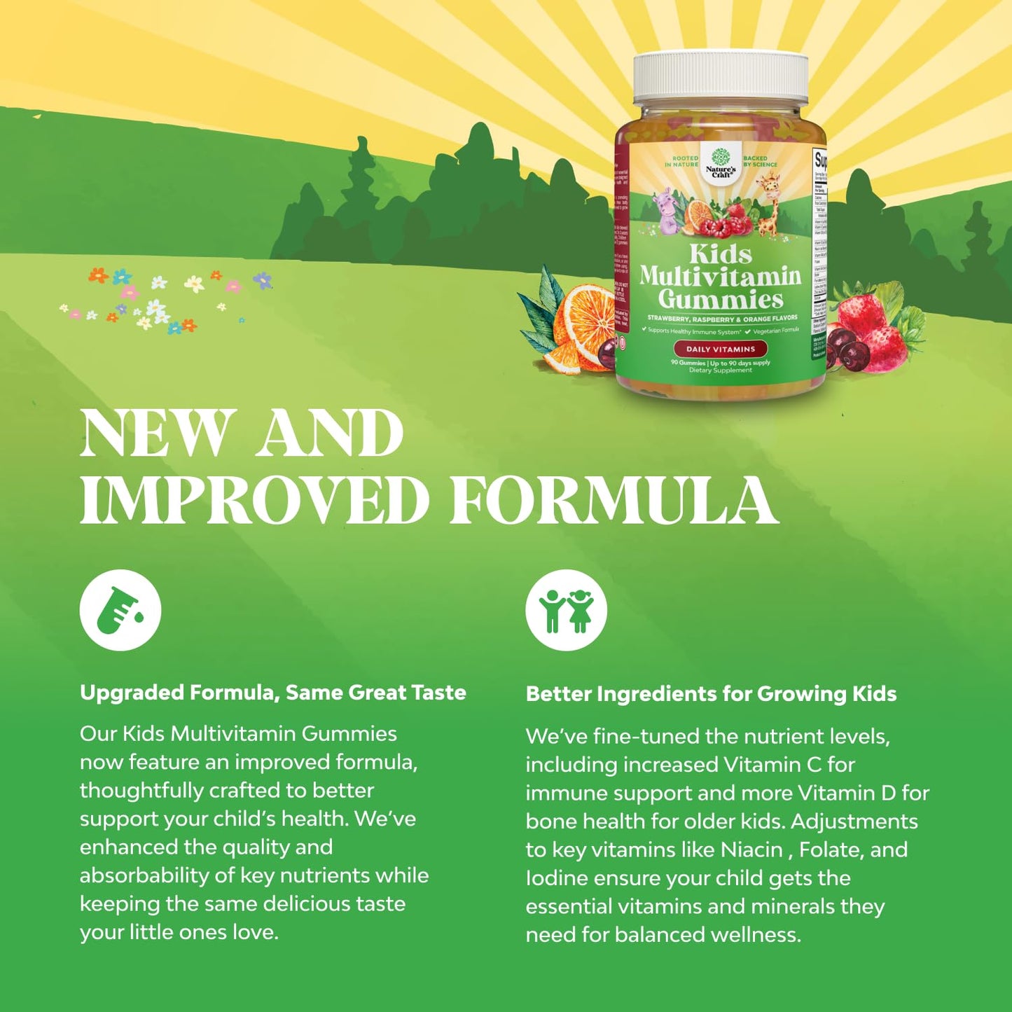 Natures Craft Kids DHA Omega-3-6-9 Multivitamin Gummies, 150 Gummies