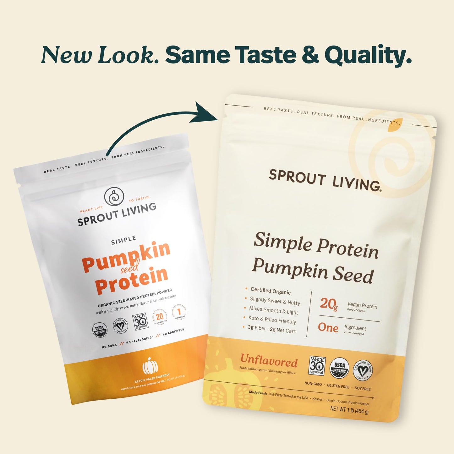 Sprout Living Organic Pumpkin Seed Protein Powder, 16