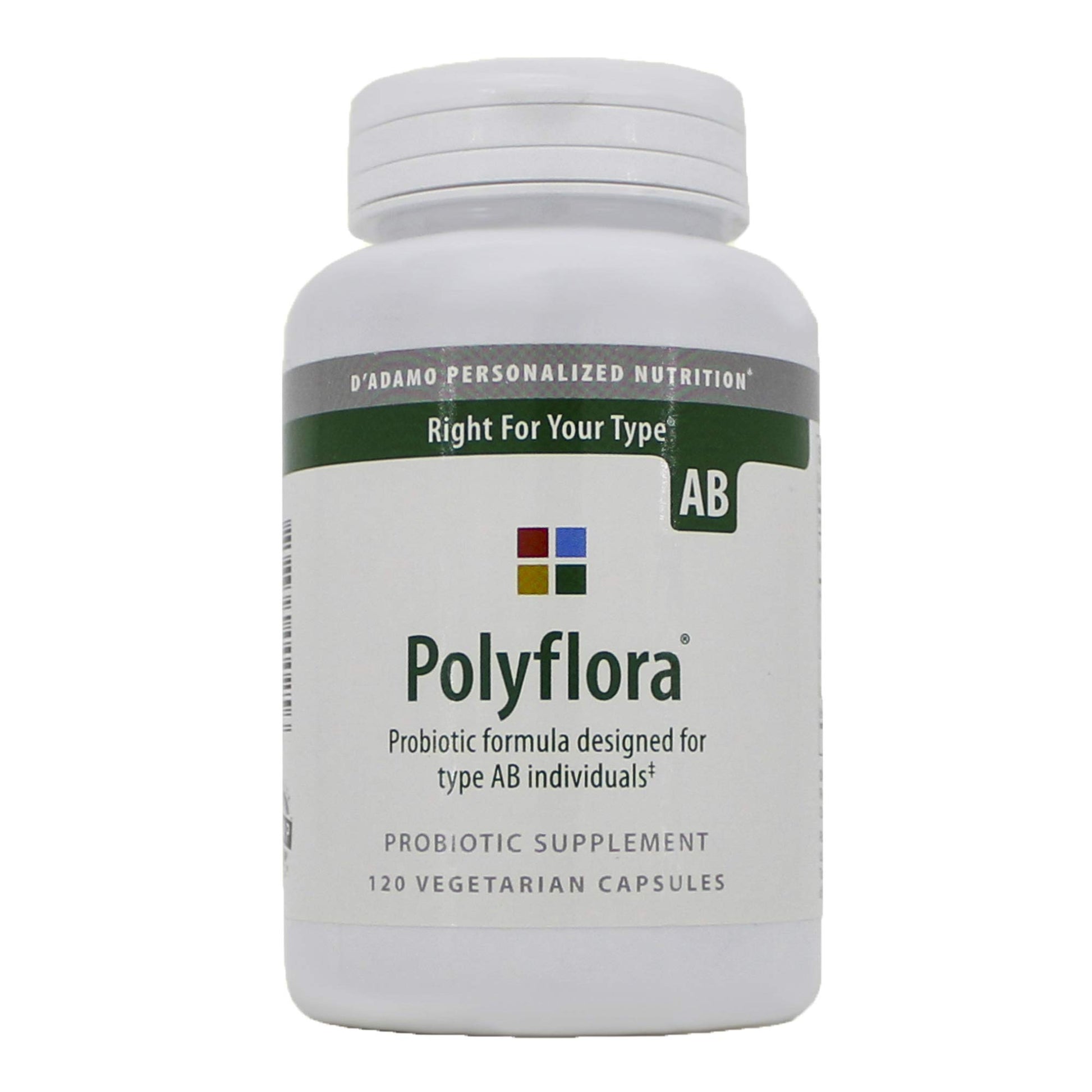 D'Adamo Personalized Nutrition Polyflora Probiotic (Type AB) Capsules 120