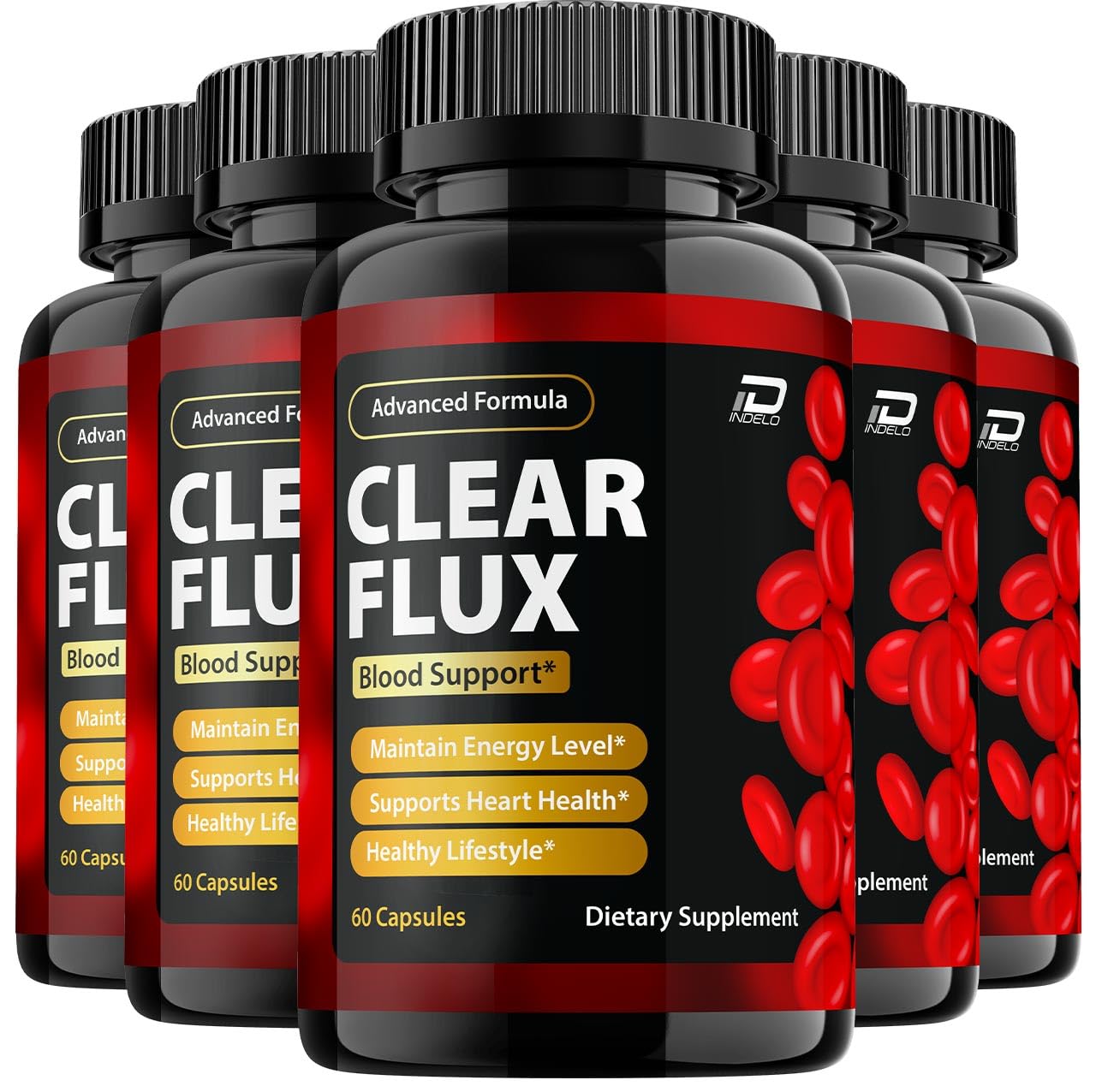 Indelo Clear Flux Capsules 300 Capsules