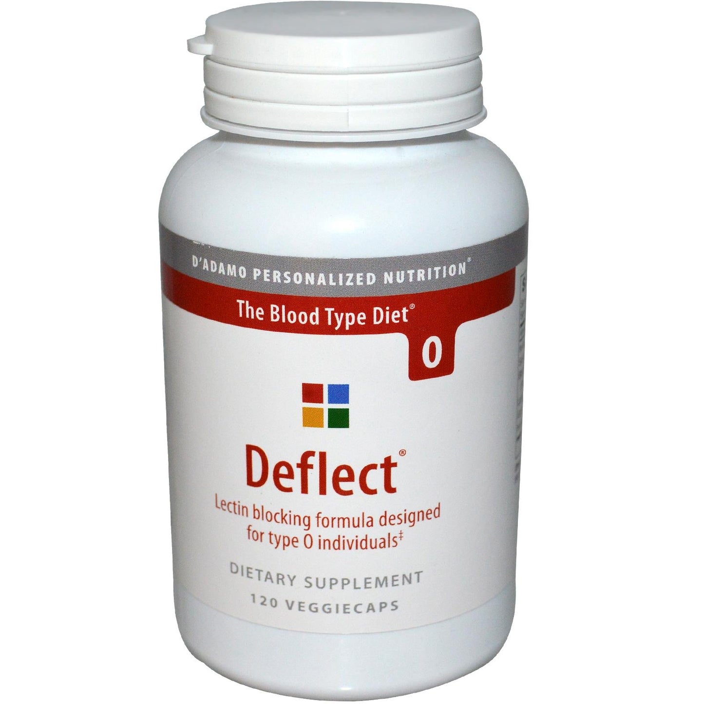 D'Adamo Personalized Nutrition Deflect O Lectin Blocking Formula Capsules, 120 Count