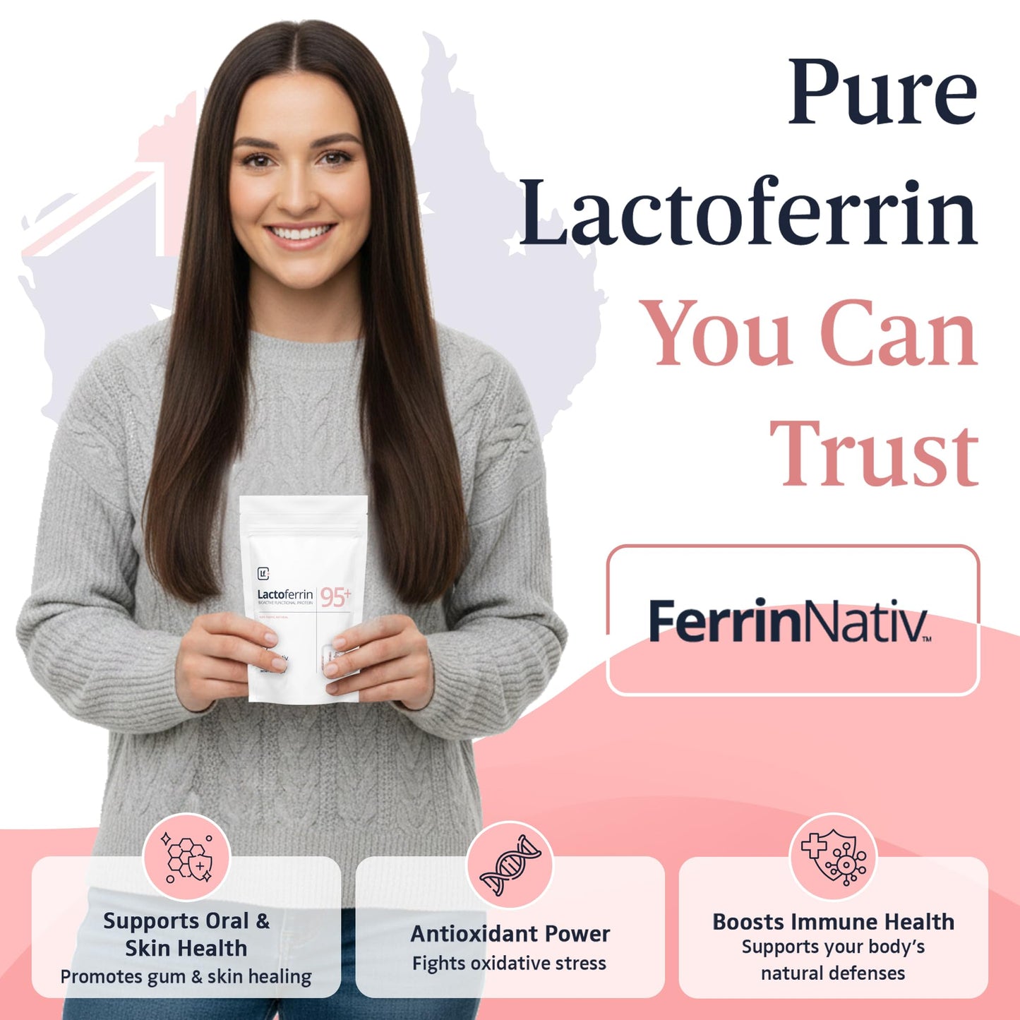Lactoferrin Powder 3.52 oz