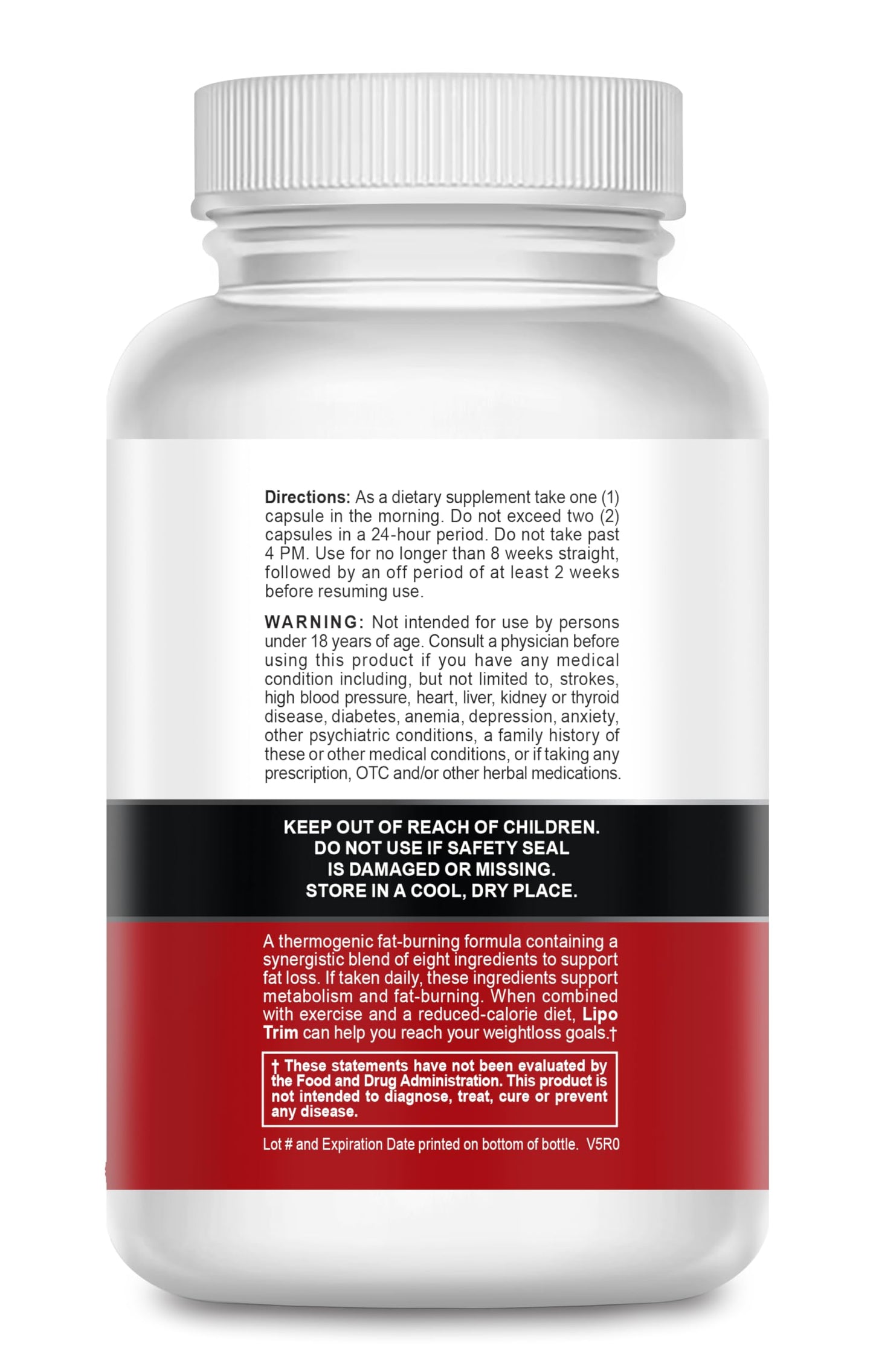 BIODEV Lipo Trim Advanced Lipogenic Thermogenic Diet Pills Capsules, 2 Bottles