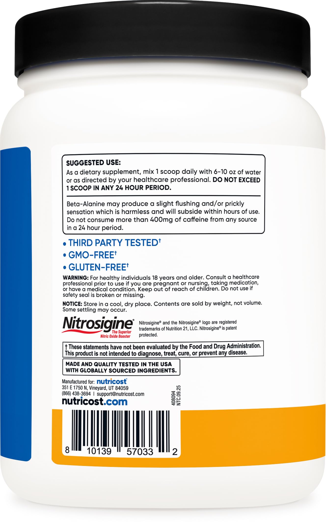 Nutricost Pre-Workout Complex Powder 60 Servings