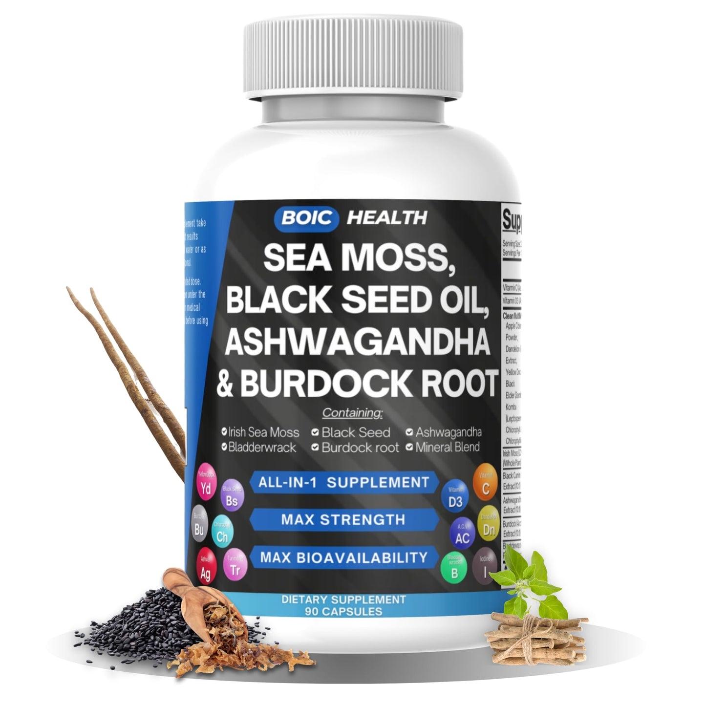 BOIC Sea Moss Capsules 90 Capsules