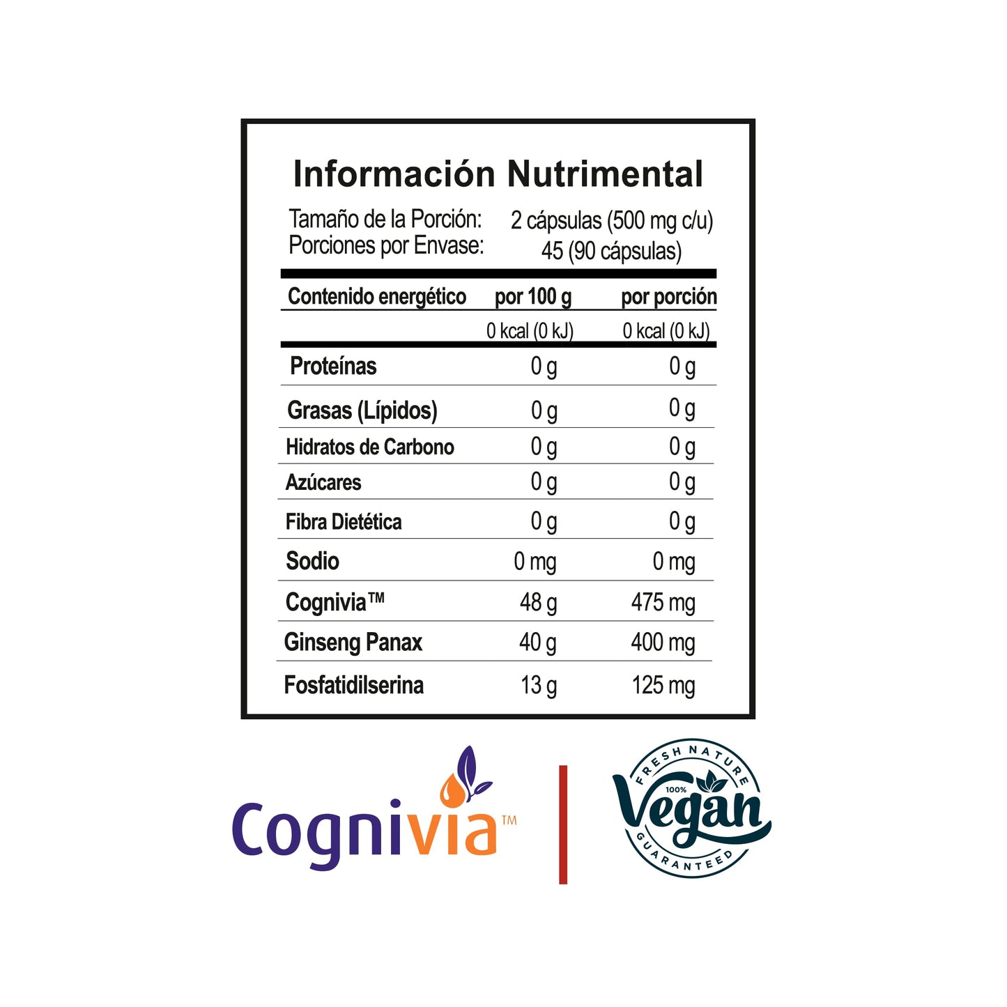 THE MIX SUPERFOODS Vidalia Mind Plus, Cognivia, Ginseng Panax and Phosphatidylserine Capsule, 1 Count