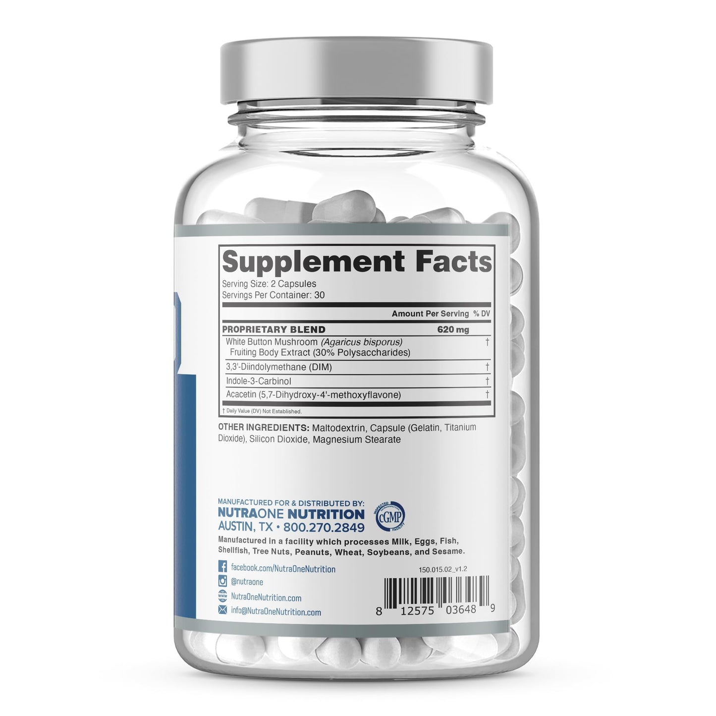 NutraOne EstroOne Hormone Support for Men, 60 Capsules