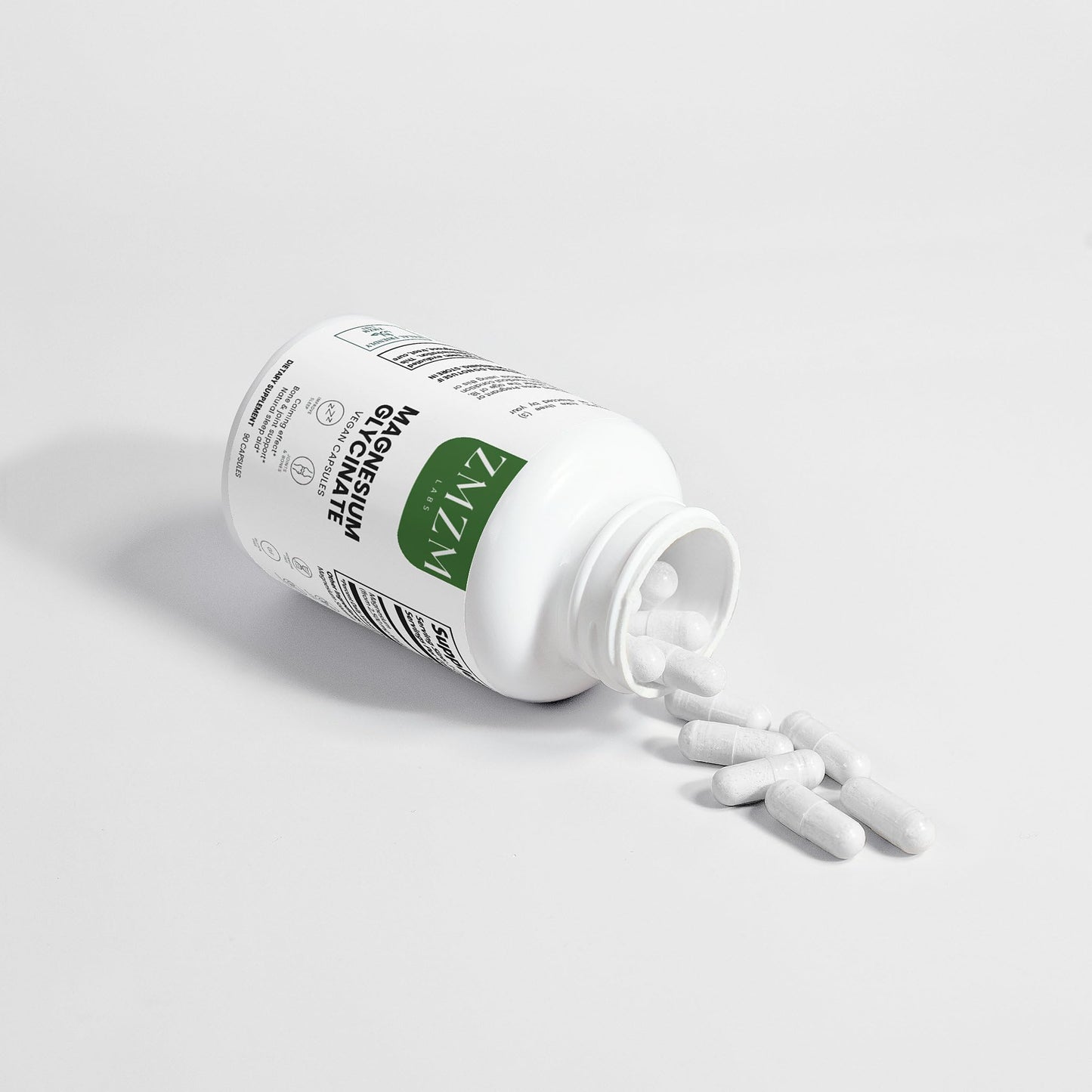 ZMZM LABS Magnesium Glycinate Capsules, 60 Count