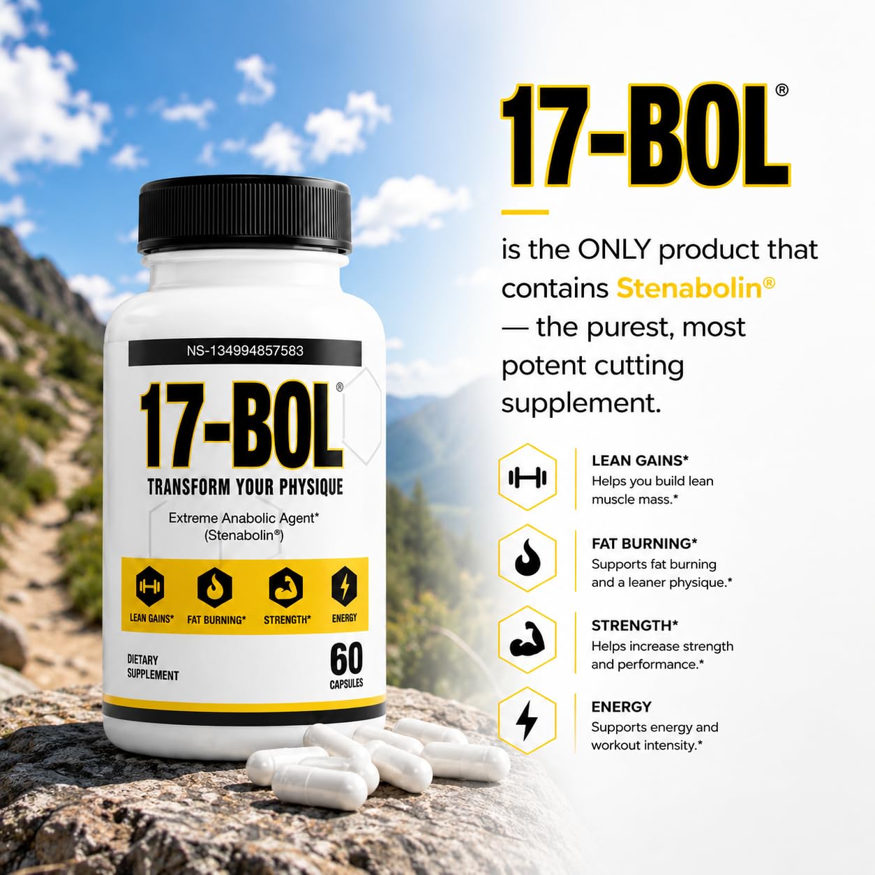 17-BOL DHEA Master Hormone Driven Supplement Capsule, 60 Capsules