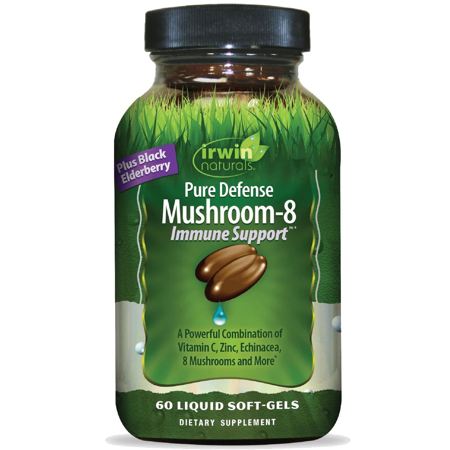 Irwin Naturals Pure Defense Mushroom-8 Immune Support Softgels 60 Count
