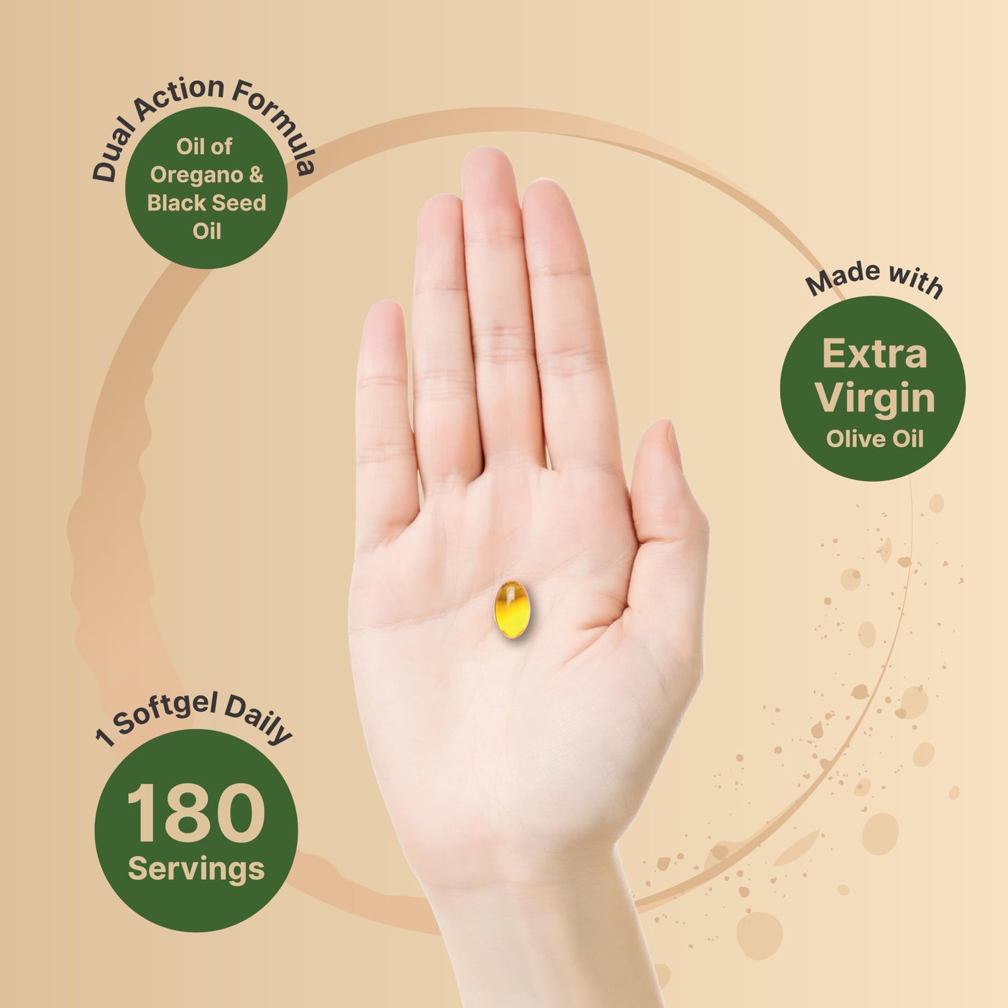NatureBell Oil of Oregano with Black Seed Oil Softgels 180