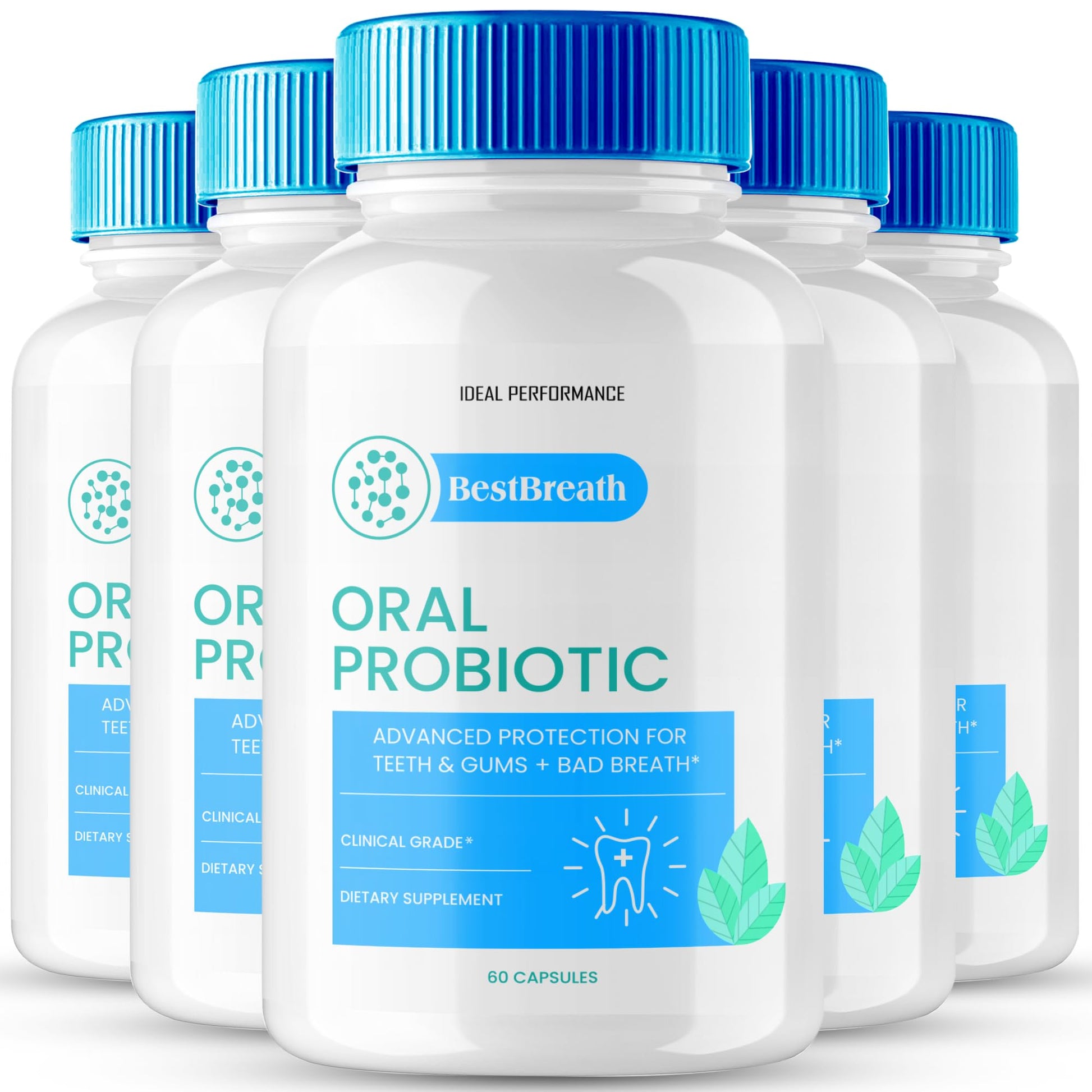 IDEAL PERFORMANCE Best Breath Oral Probiotic Capsules, 300 Capsules