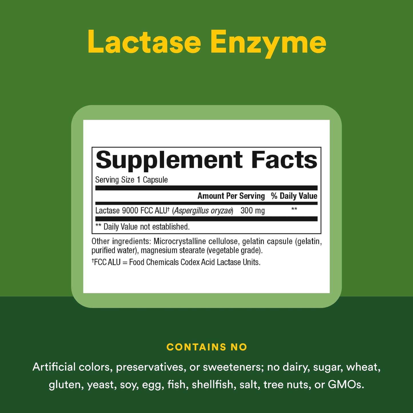 Natural Factors Lactase Enzyme Capsule 60 Capsules