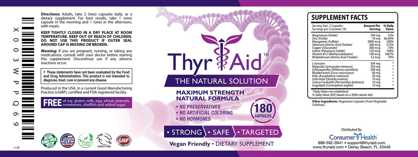 ThryAid Thyroid Support Capsule, 120 Capsules