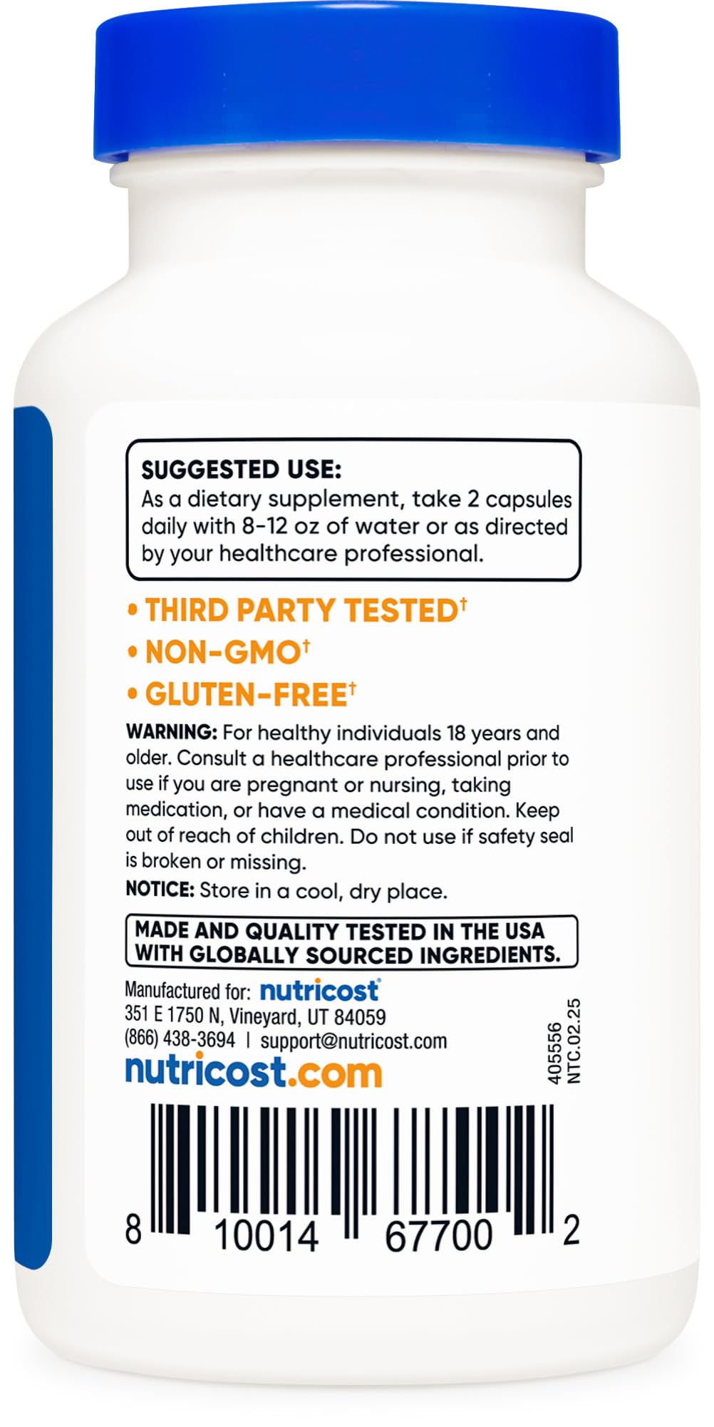 Nutricost PAU D'Arco Inner Bark 1100mg Capsules, 120 Count
