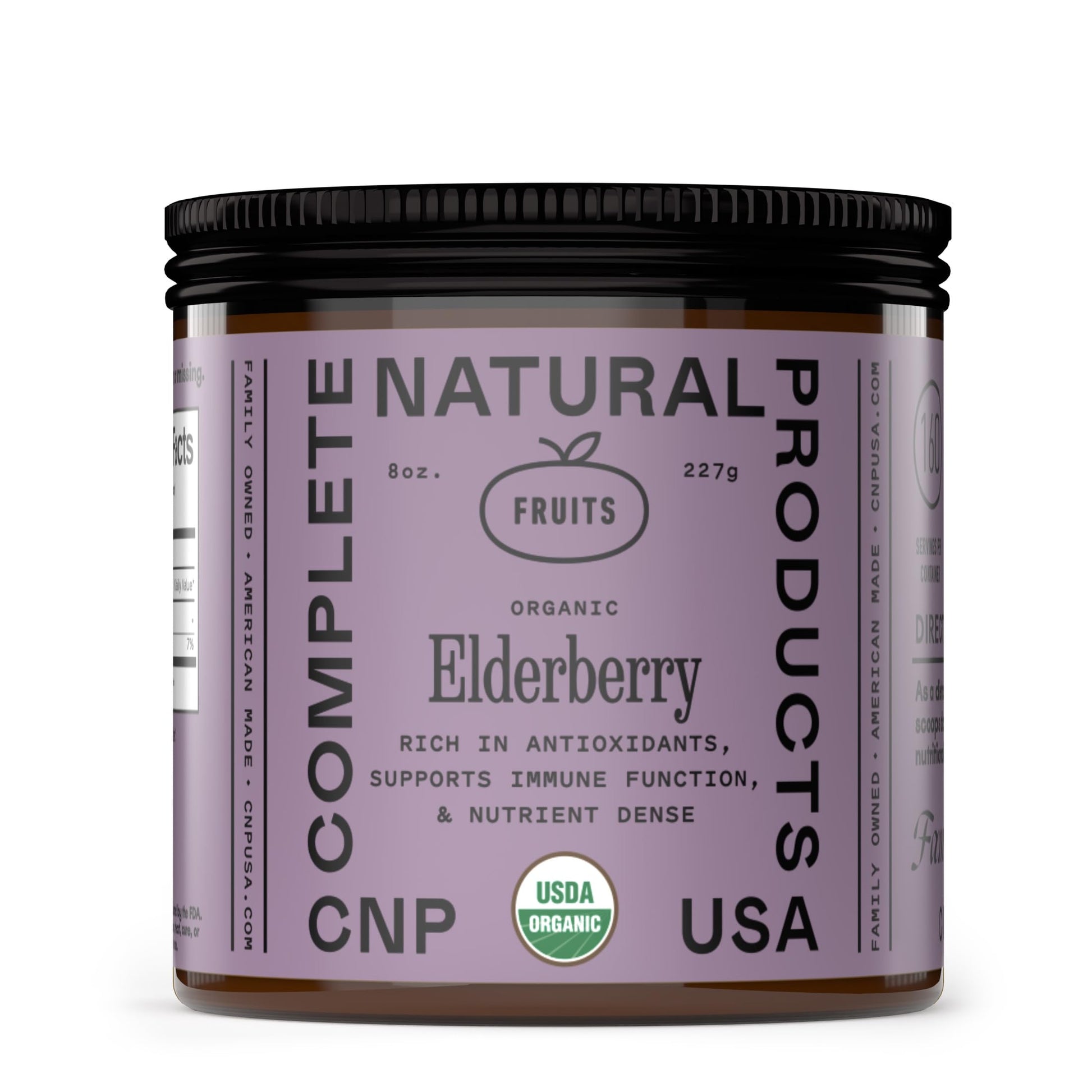 Complete Natural Products Organic Elderberry Powder 8 Ounce