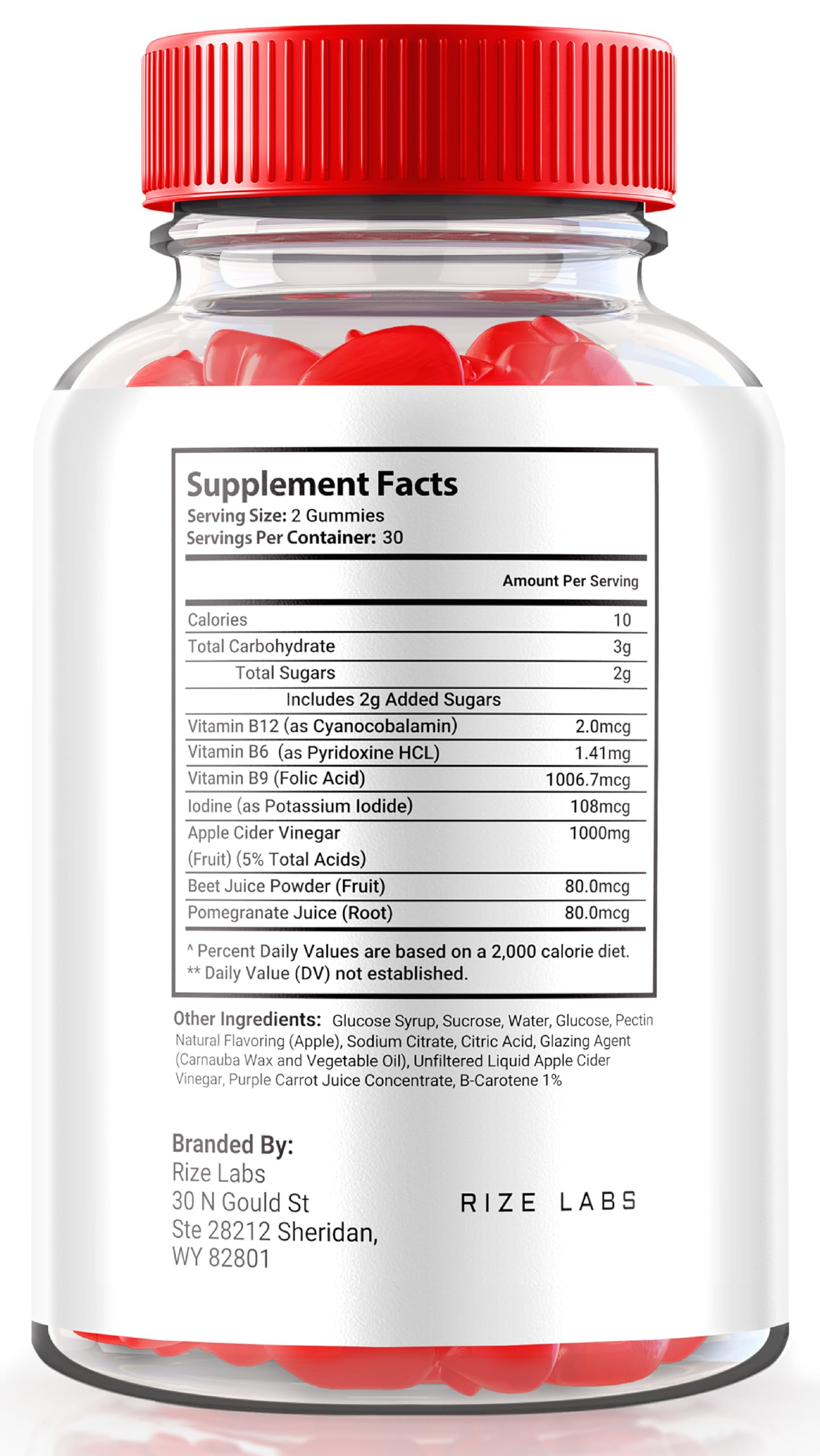 rize labs SlimDNA Keto Gummies 60 Count
