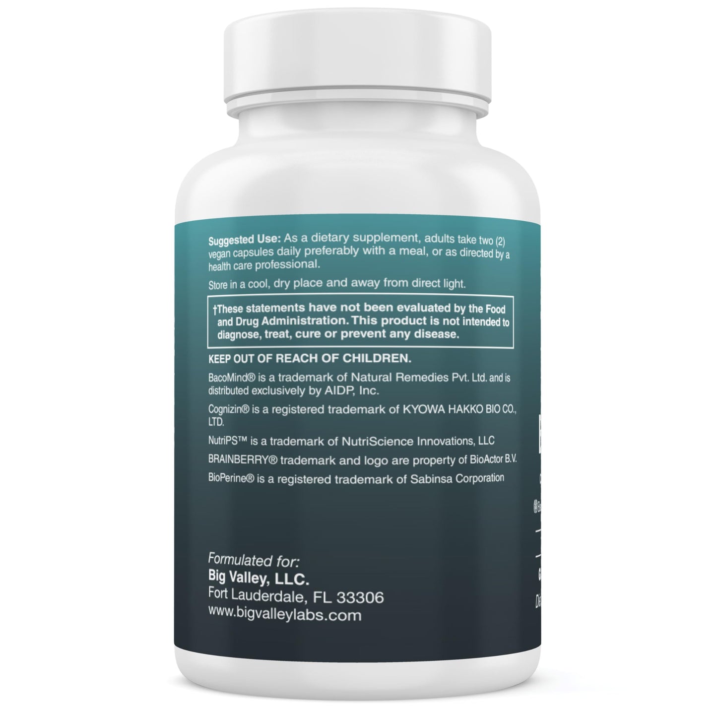 Big Valley Labs Advanced Brain Supplement 60 Capsules