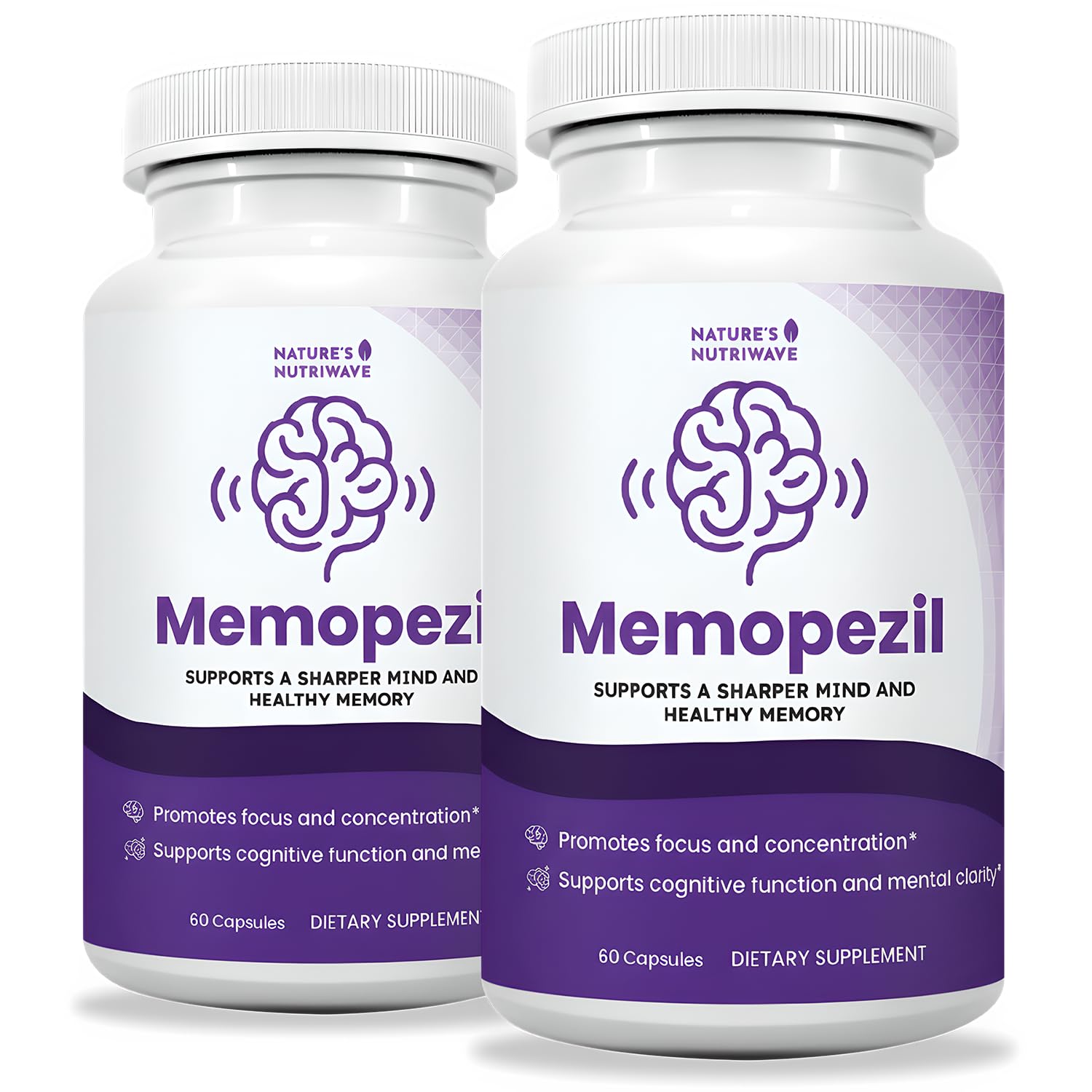 Nature’s NutriWave Memopezil Vitamins A, B, C, D, E & Botanicals Capsules, 120 Count