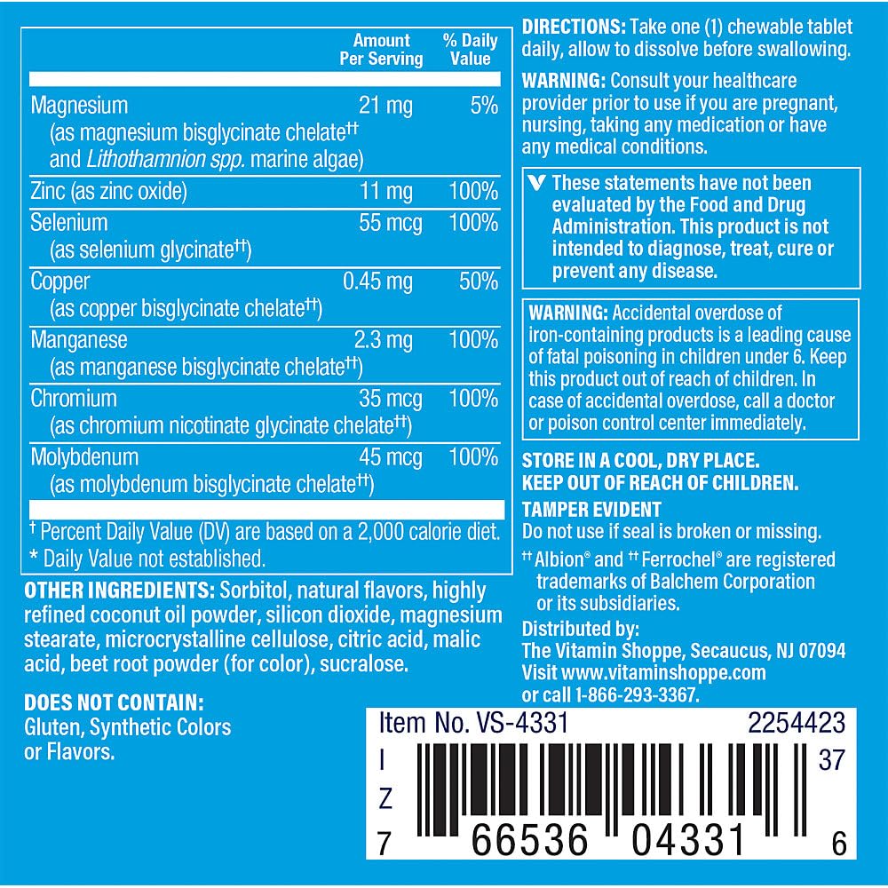 The Vitamin Shoppe Vitamin A Chewable Tablets 60