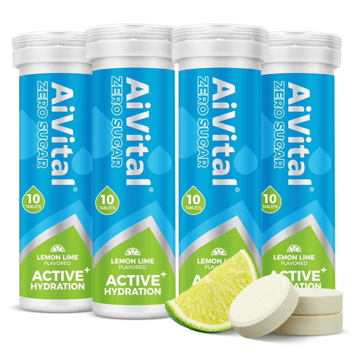 AiVital Sugar Free Electrolyte Tablets, Essential Electrolytes, 40 Tablets